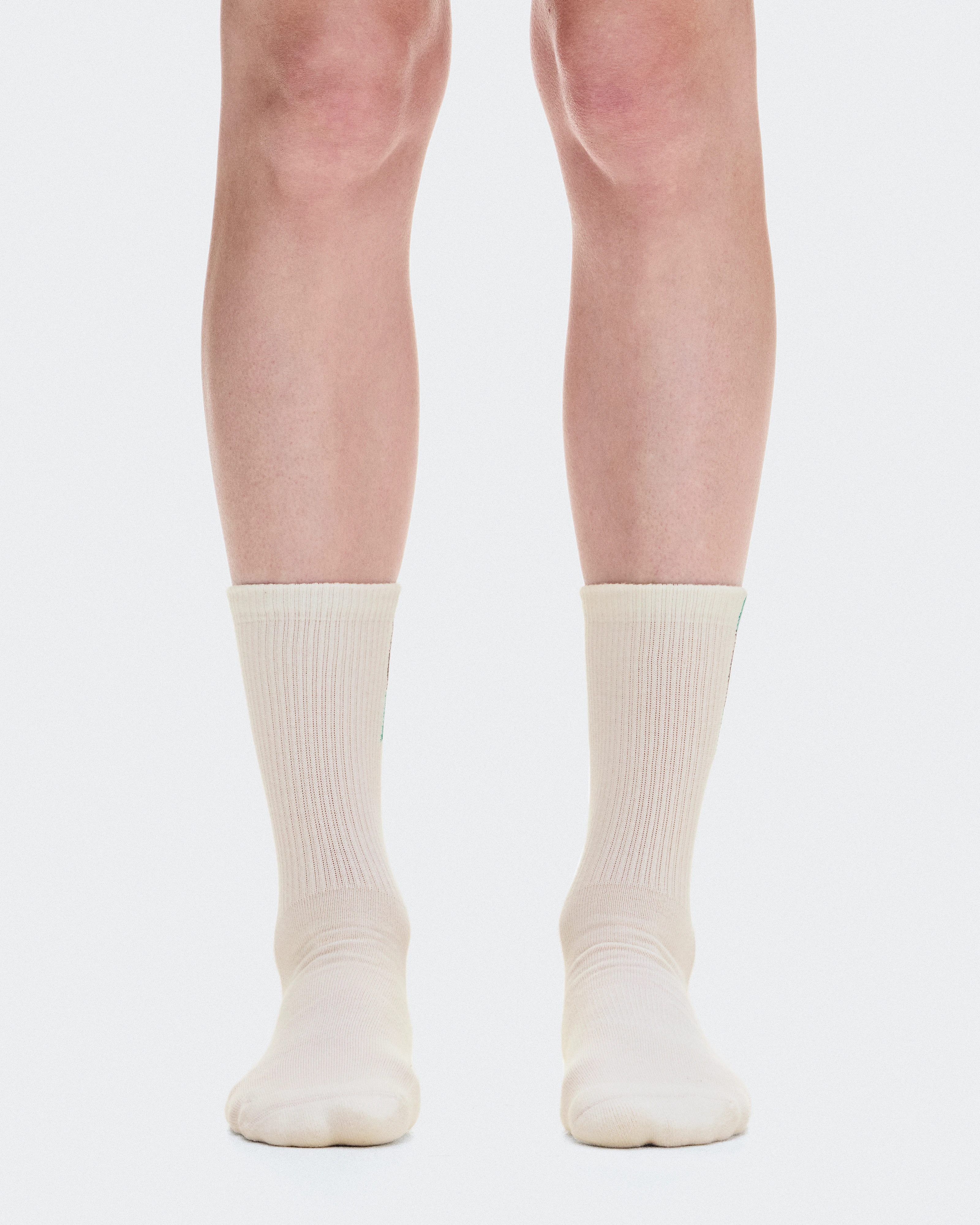 On Courtside Sock High 2P Ivory & Midnight Unisexe Chaussettes