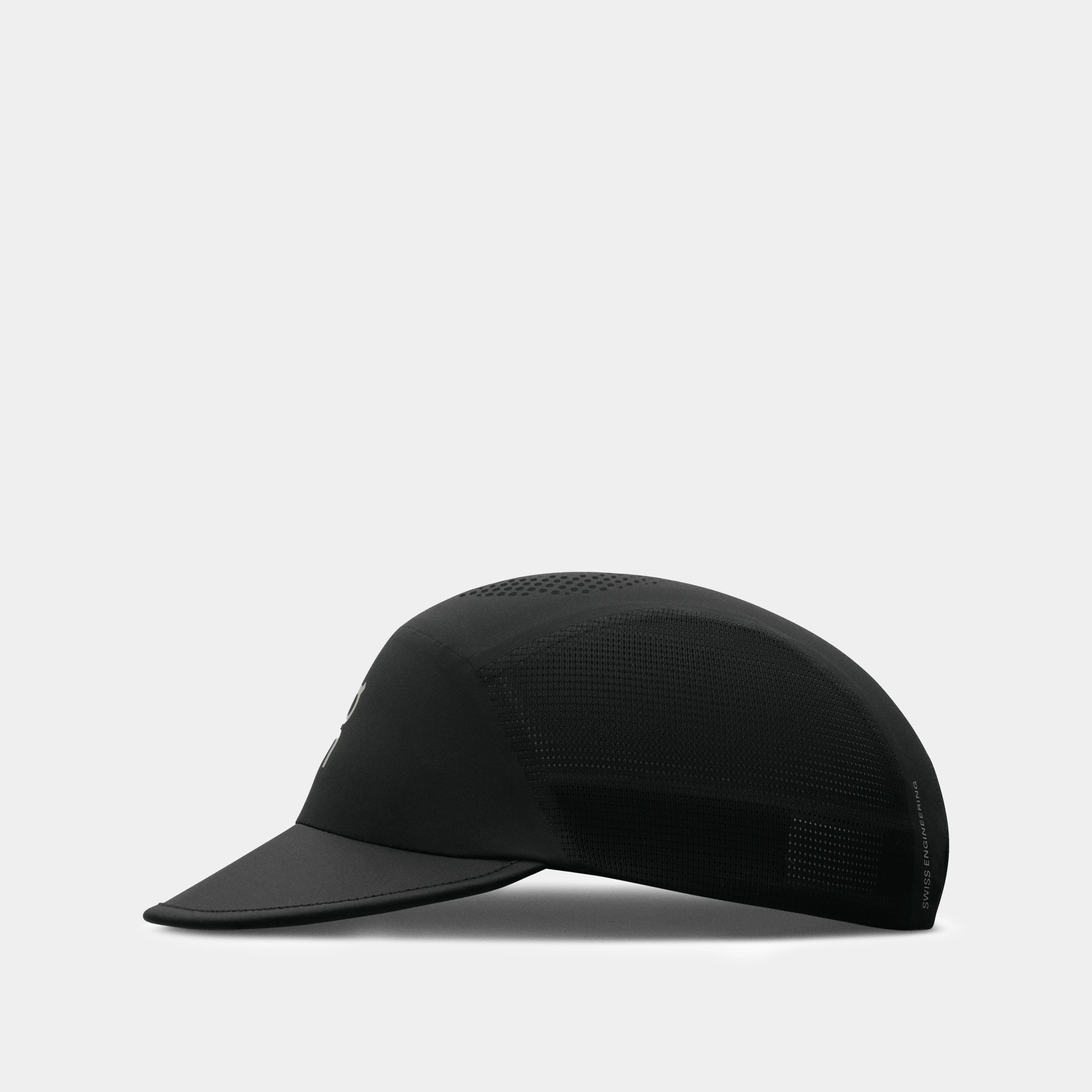On Ultra Cap Black Unisexe – Trail running, respirante, ultra-légère Chapeaux