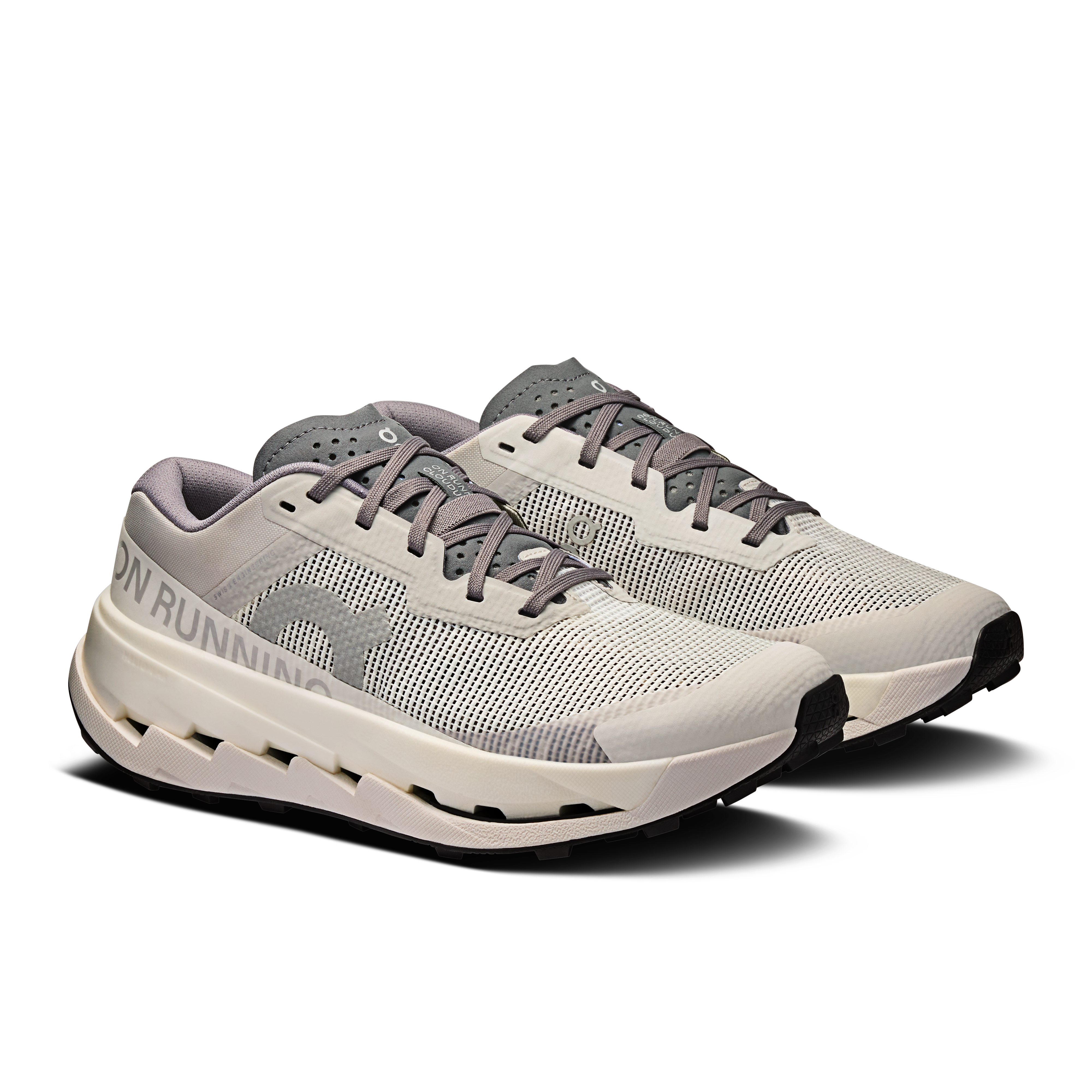 On Cloudultra 3 Rock & White Femme Running de trail Chaussures