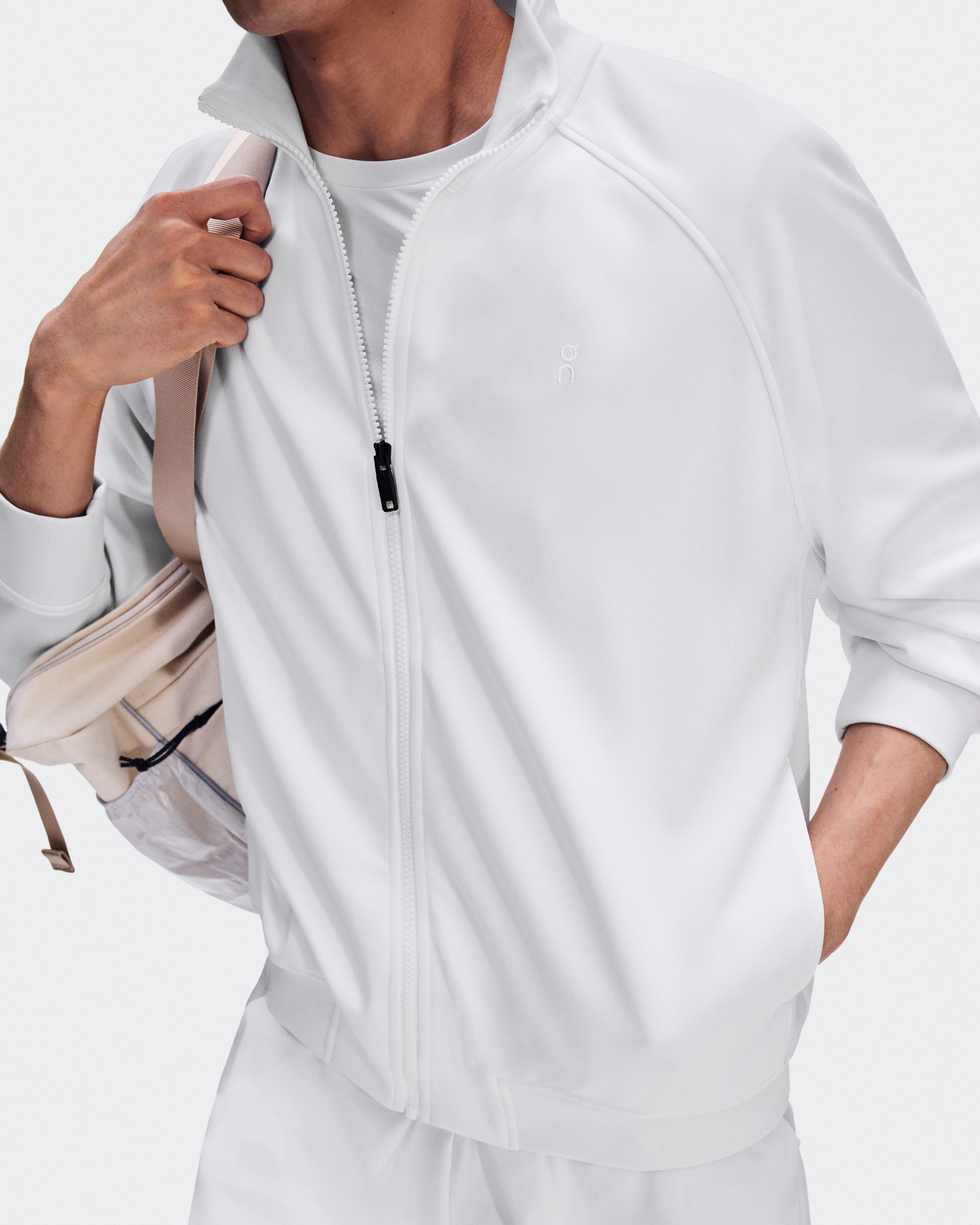 On Courtside Full Zip LDN White Homme