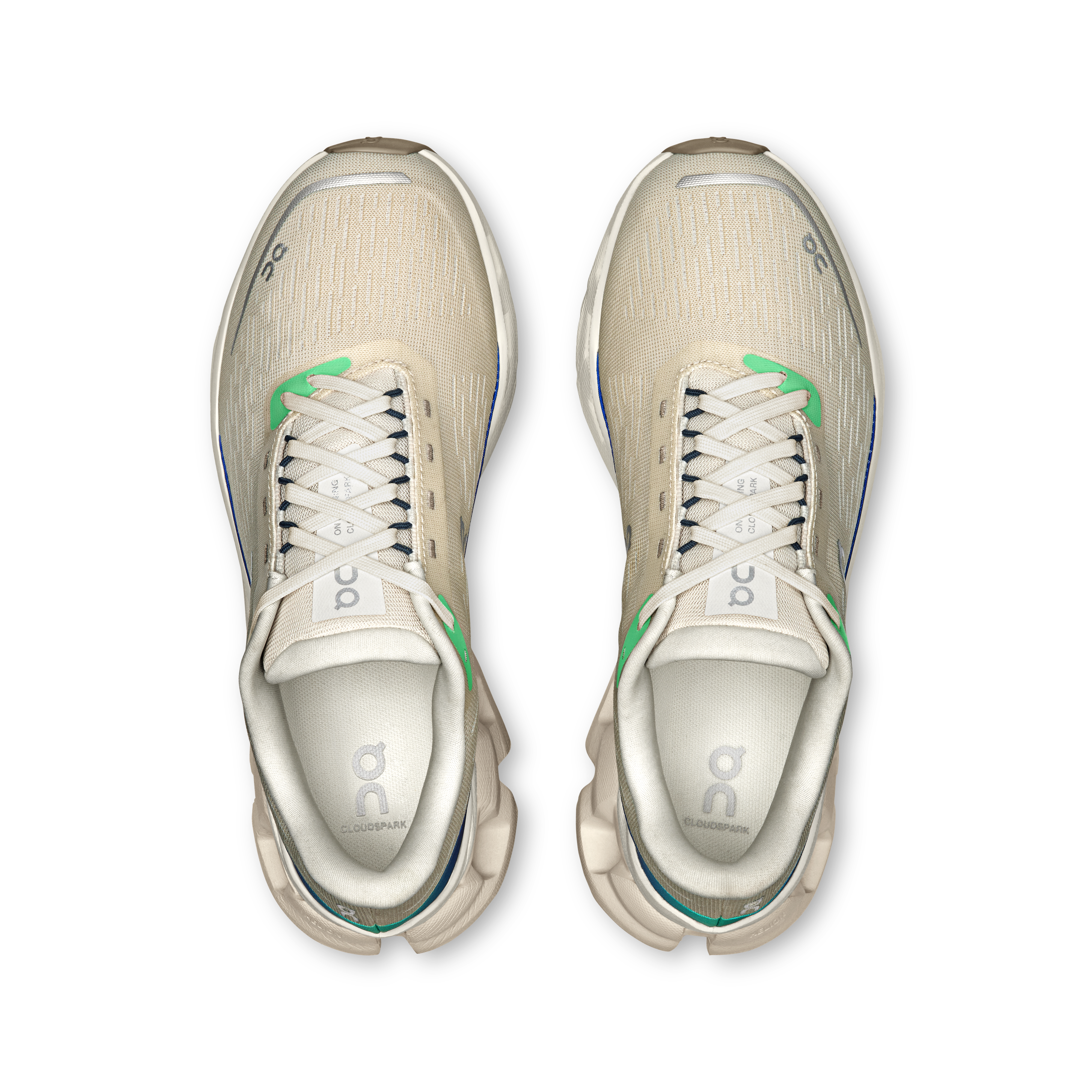 On Cloudspark Cream & Honeydew Femme Running sur route Chaussures