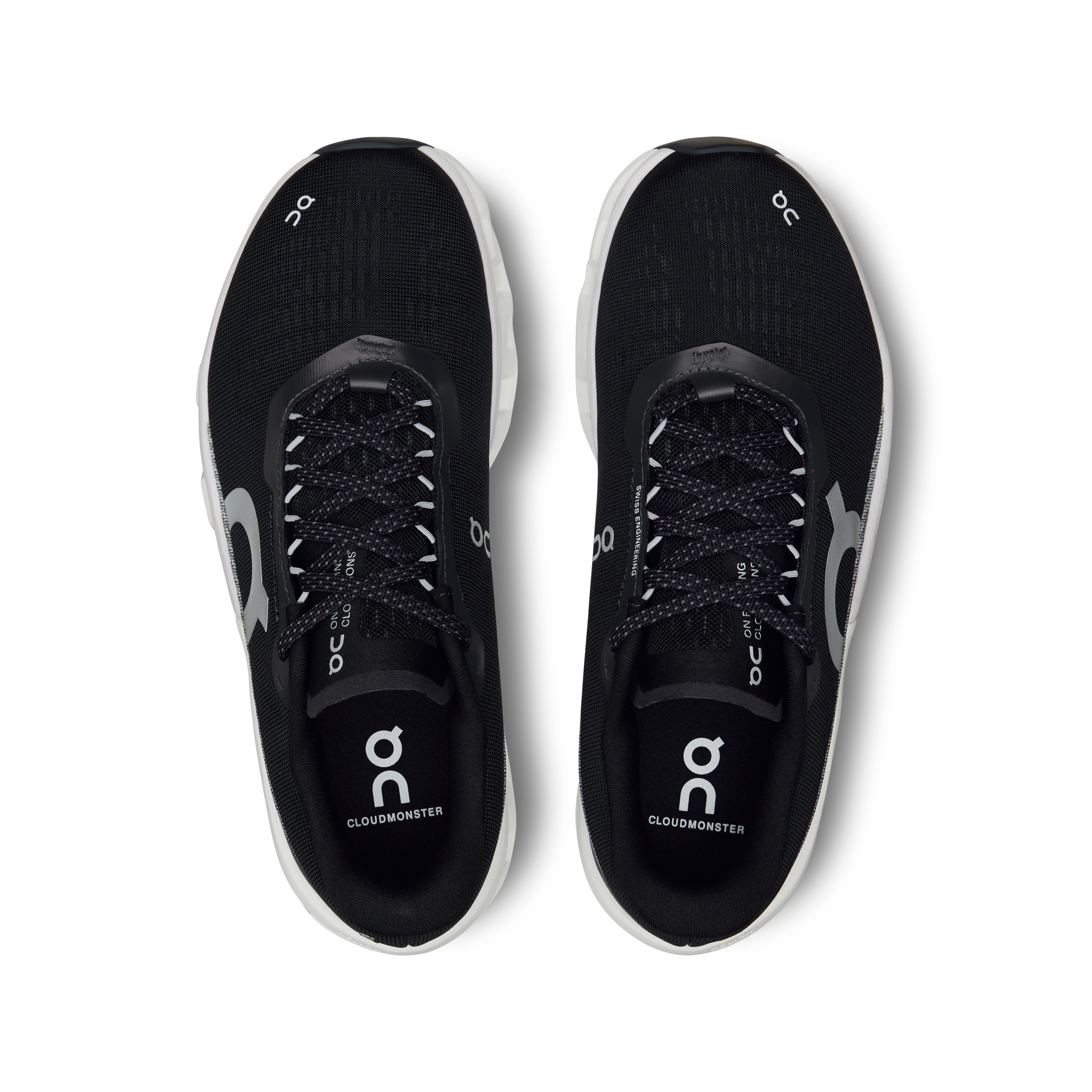 On Cloudmonster 2 Black & Frost Femme Running sur route Chaussures
