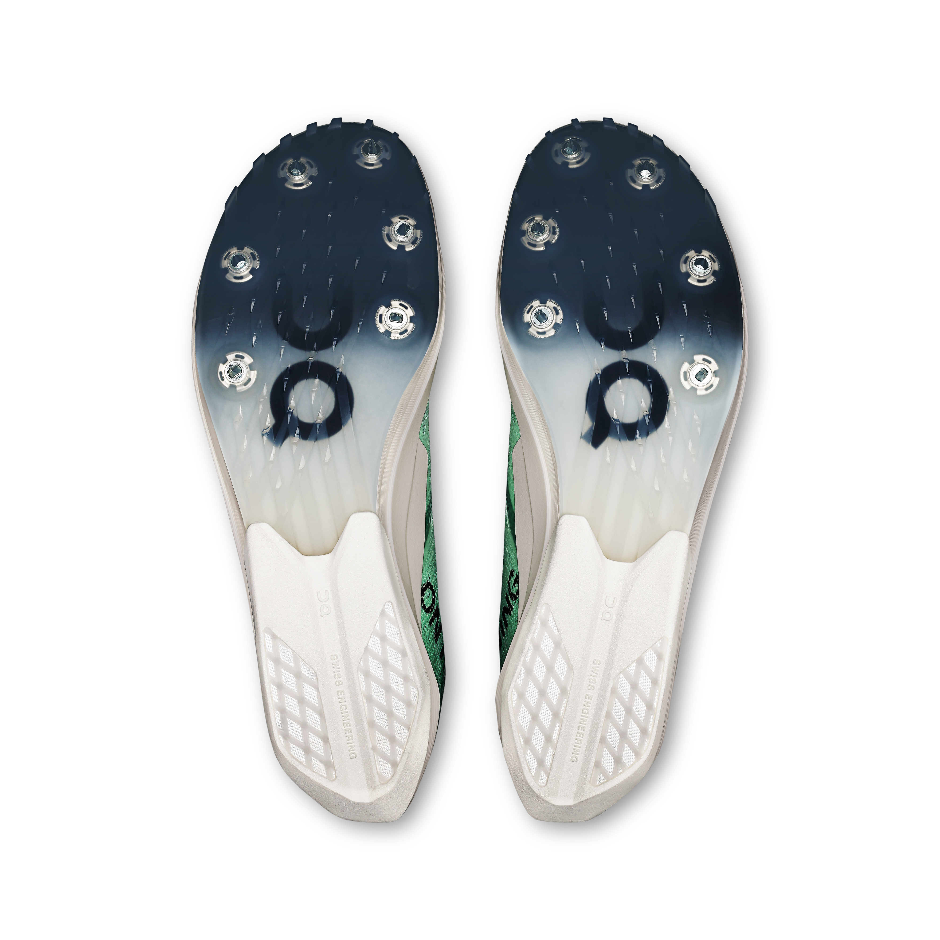 On Cloudspike Citius 2 Mint & White Homme Athlétisme Chaussures