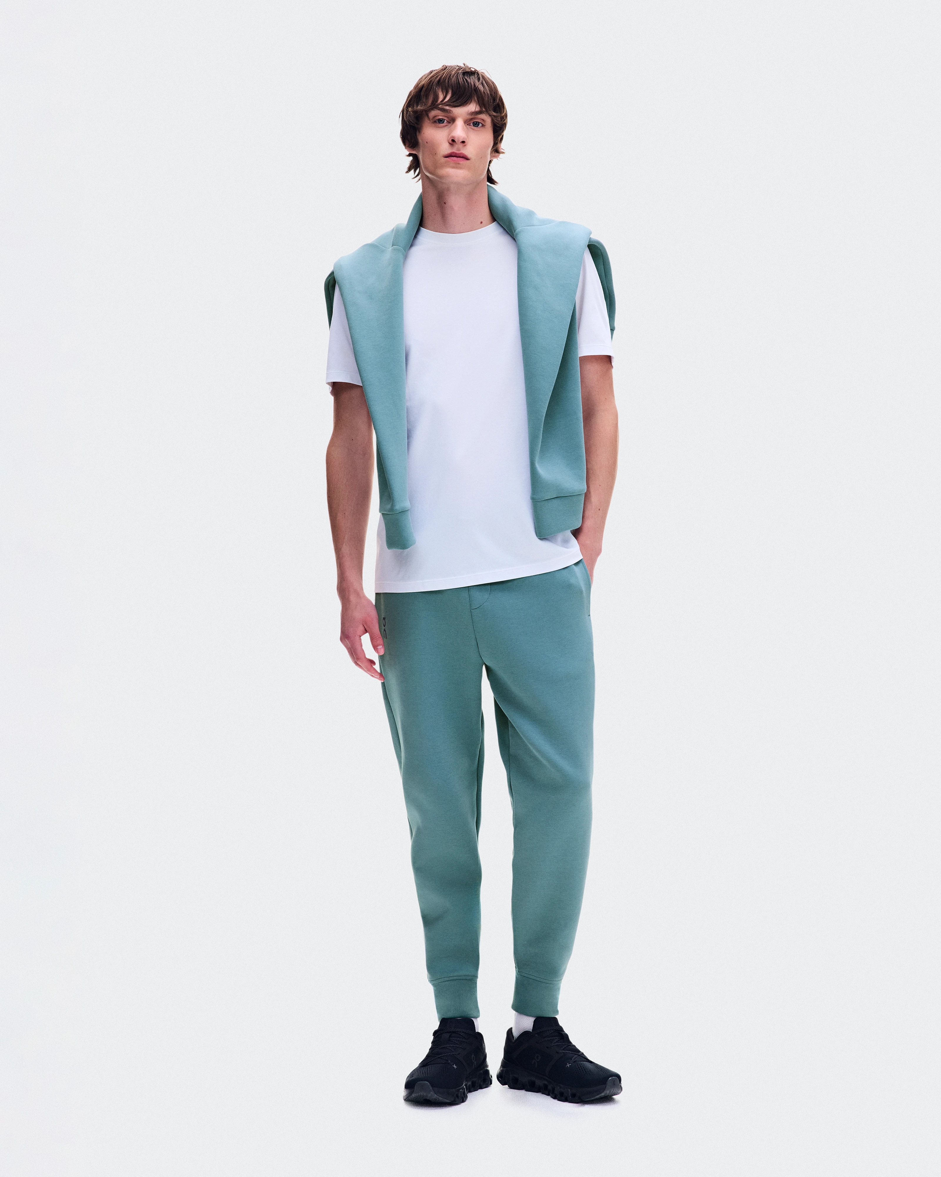 On Focus Tech Sweatpants Agave Homme Pantalons