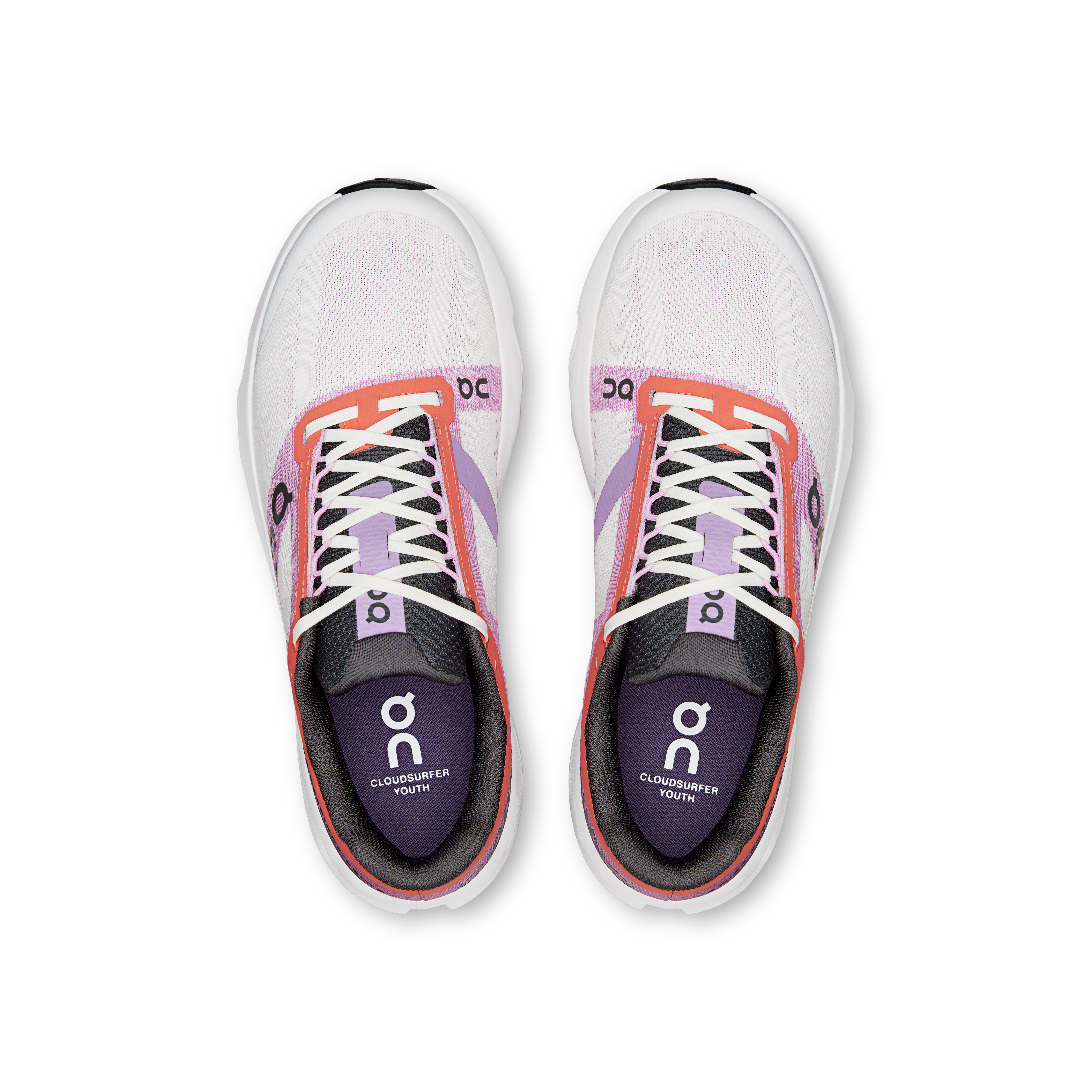 On Cloudsurfer Youth Crimson & Sakura Ados Running sur route Chaussures