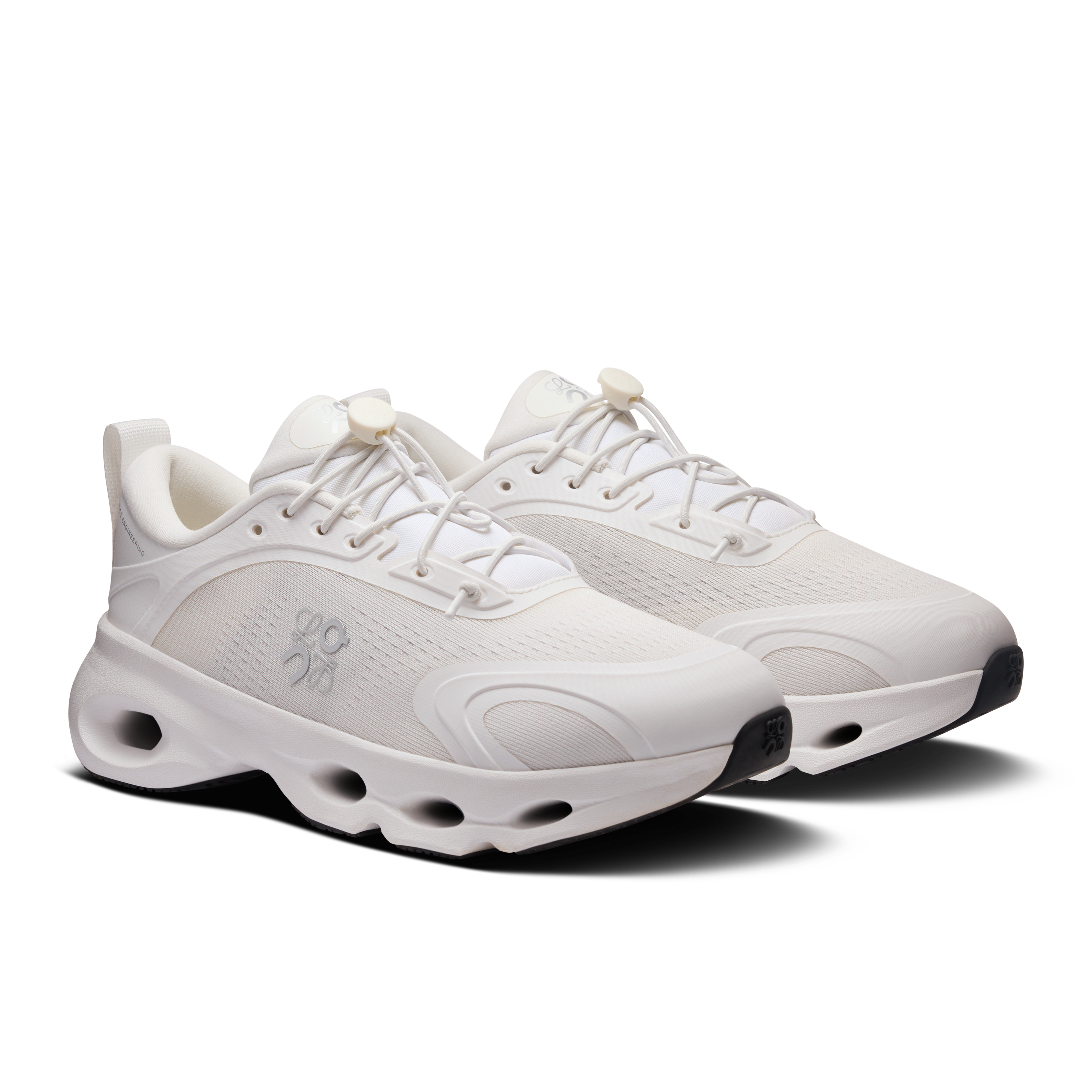 On Cloudsolo LOEWE White & Light Grey Femme Active Life Chaussures