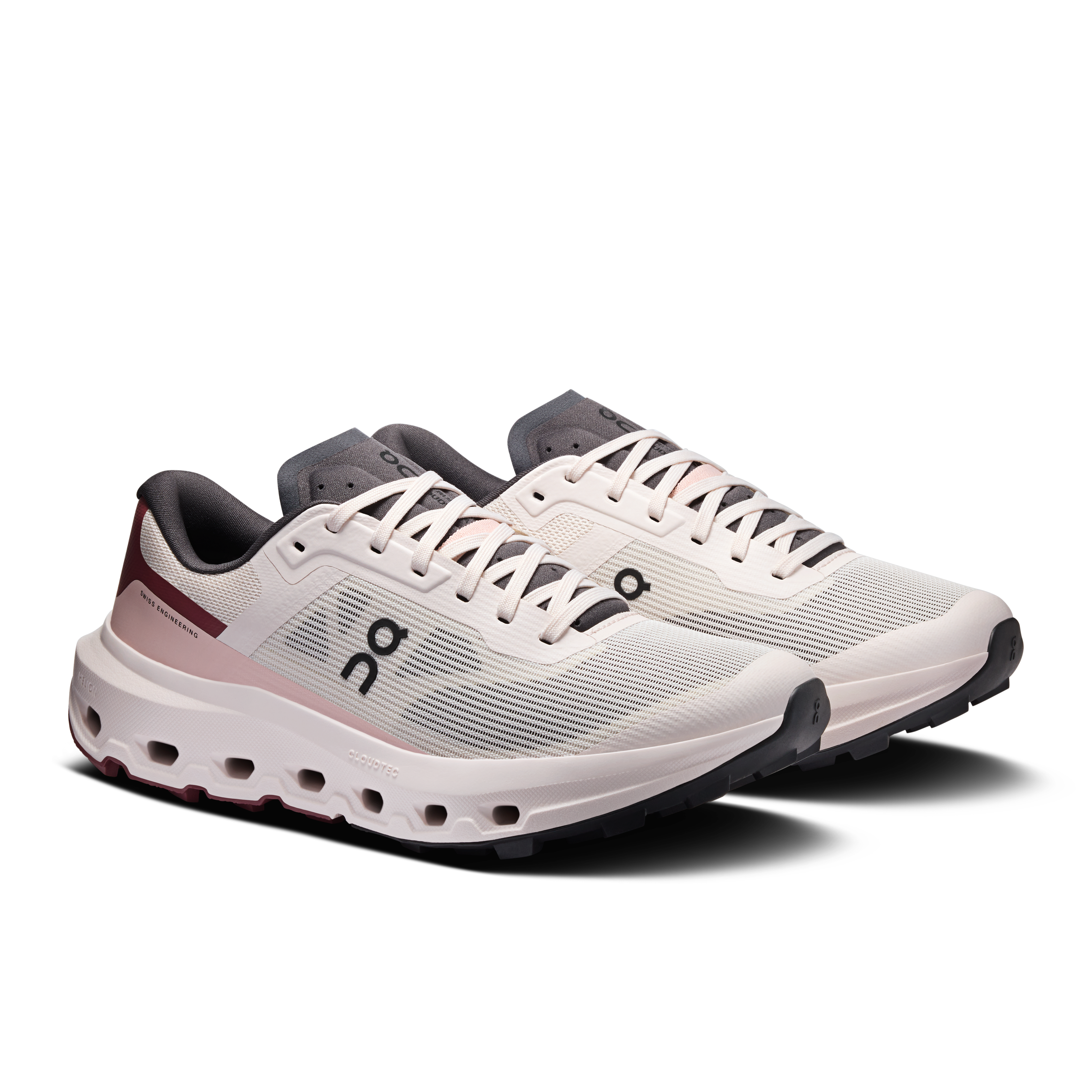 On Cloudvista 3 Oyster & Barberry Femme Running de trail Chaussures