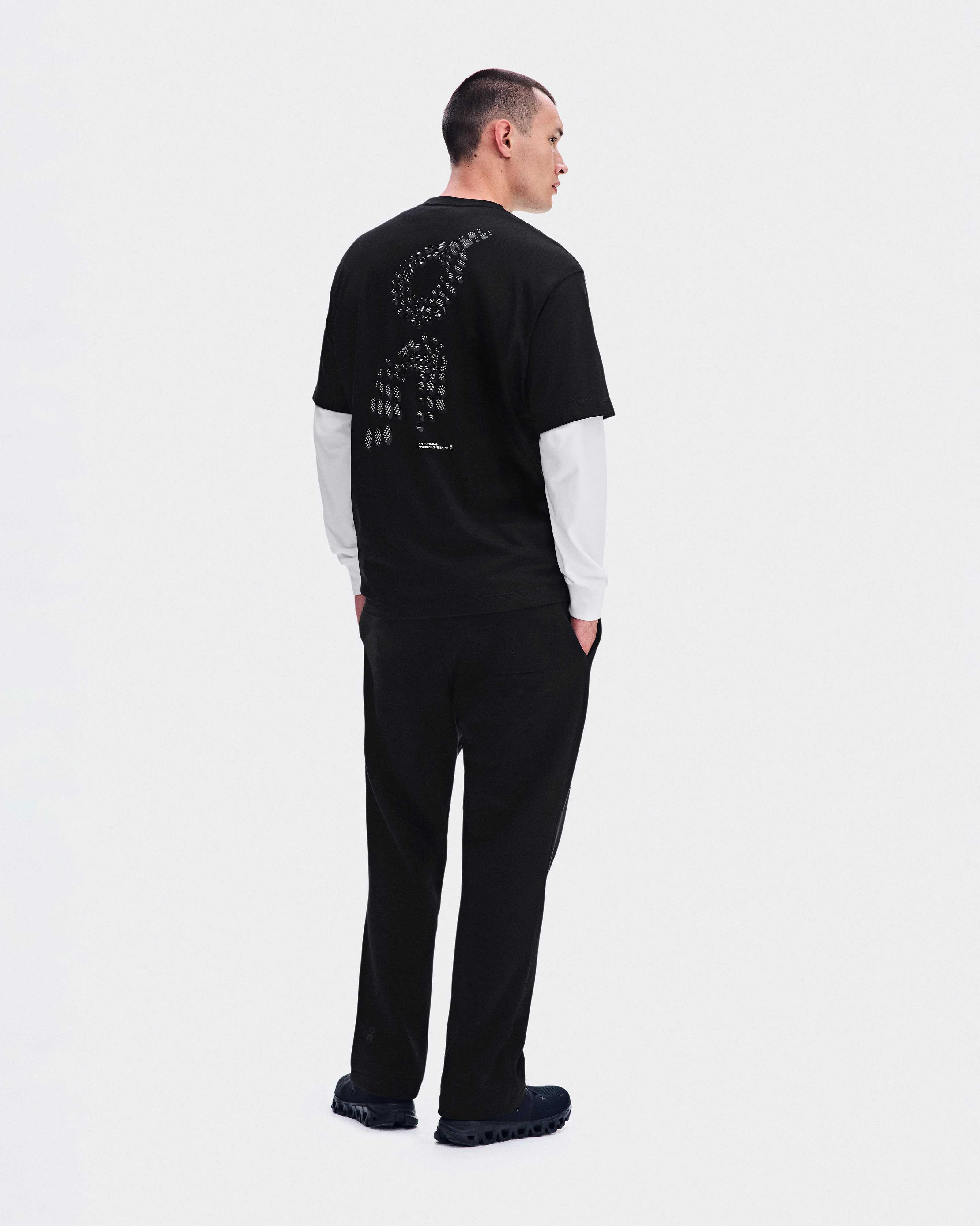 On Club Collective-T Runner Black Homme Hauts et t-shirts