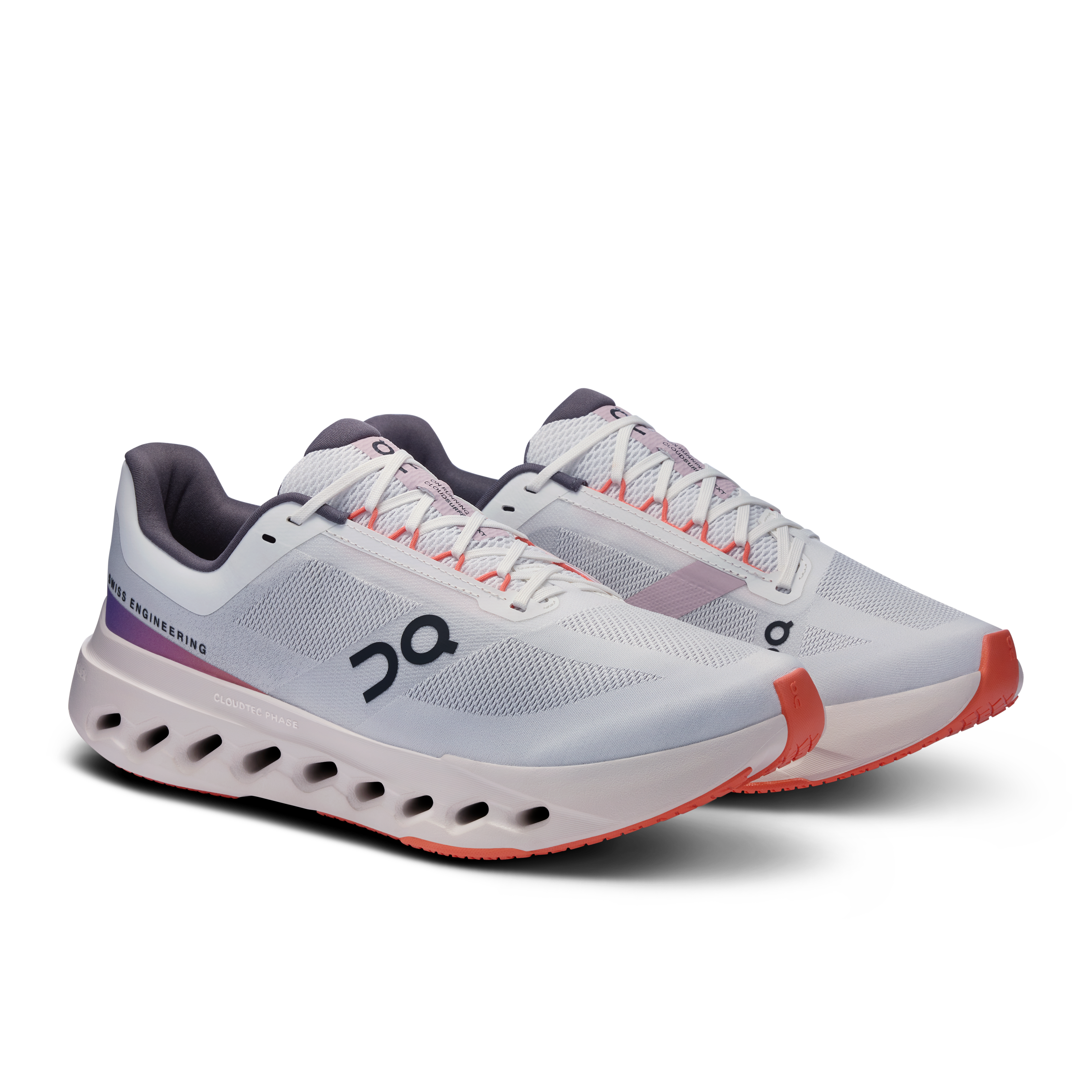 On Cloudsurfer Next White & Flame Homme Running sur route Chaussures