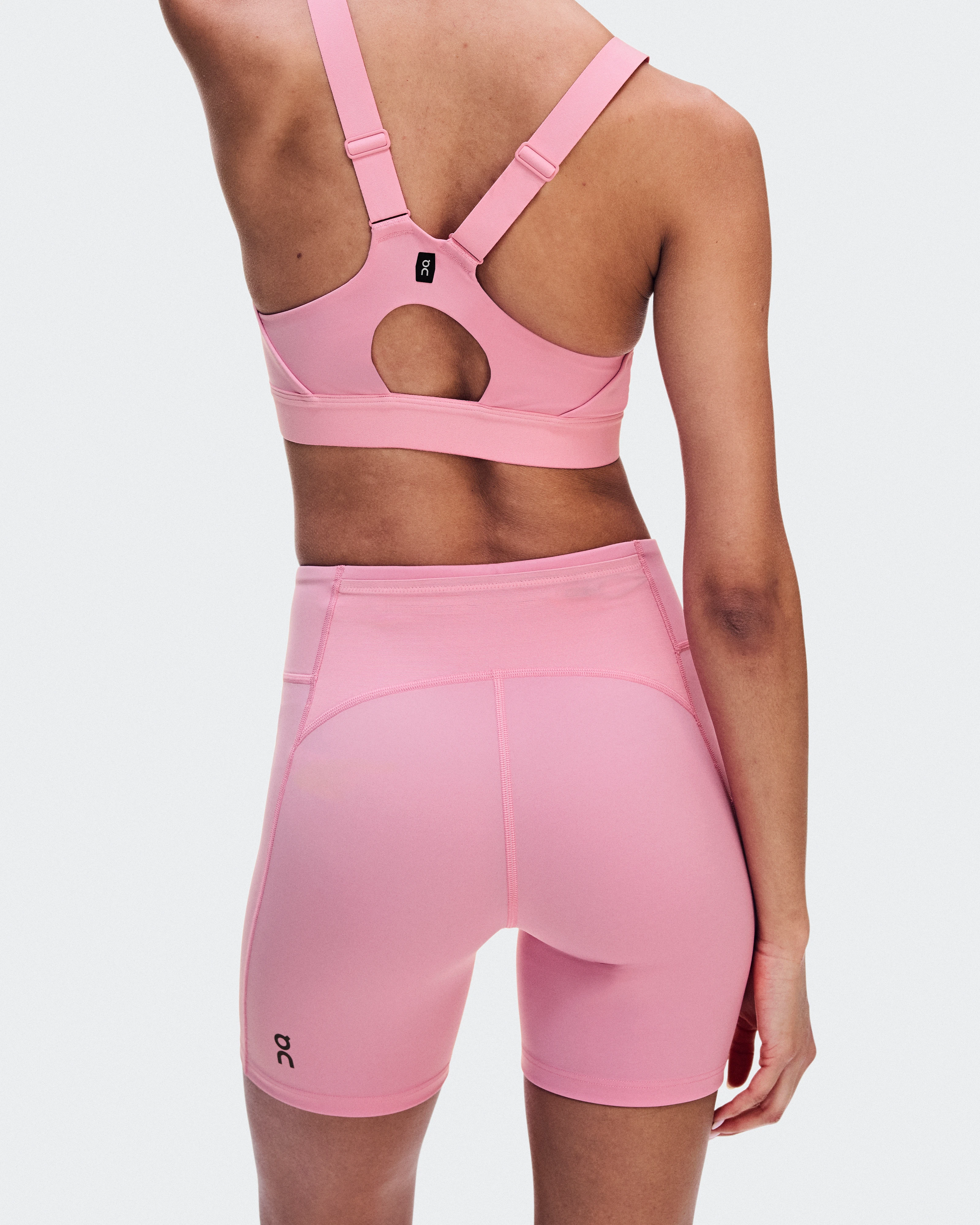 On Performance Tights Short Magnolia Femme Leggings