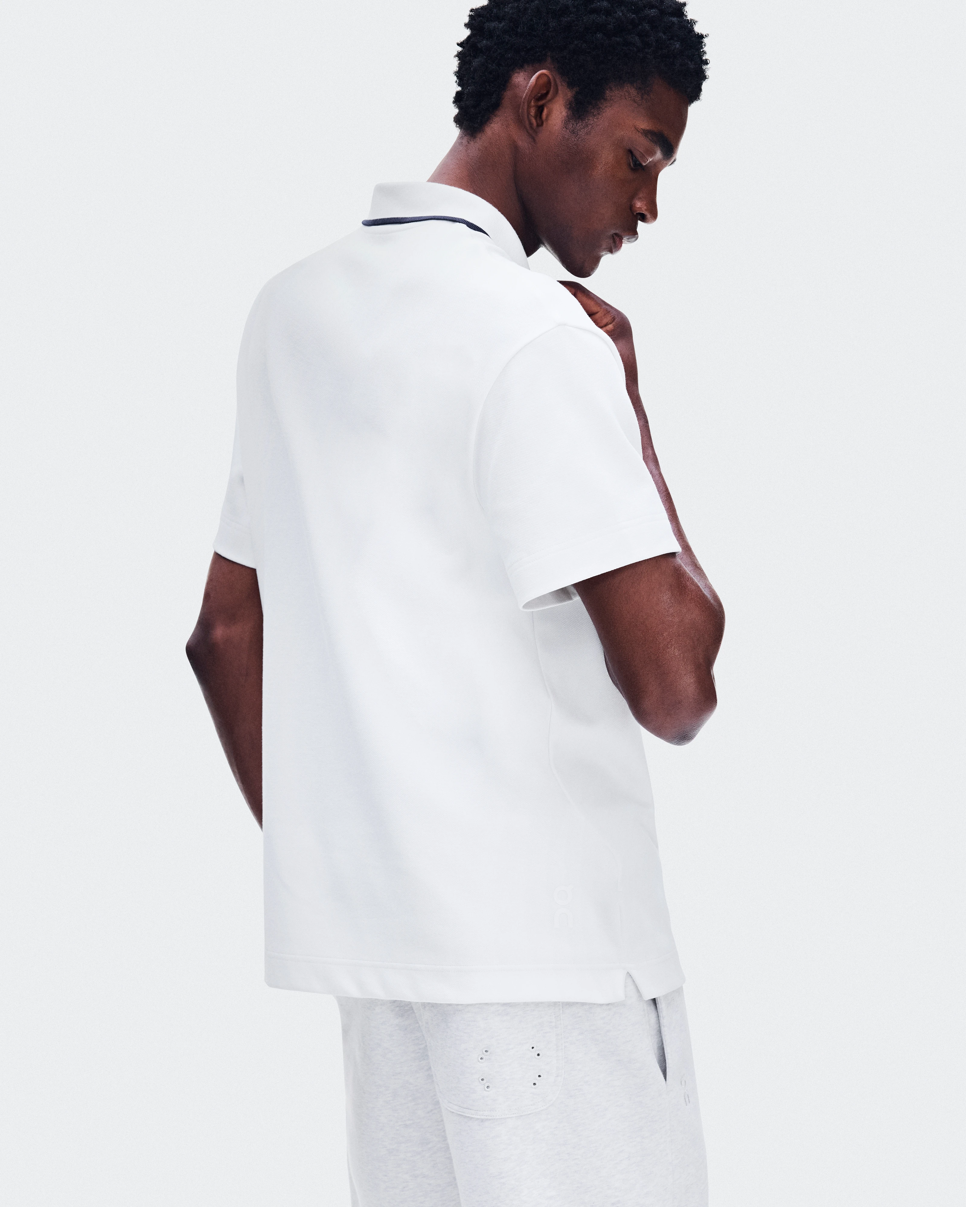 On Courtside Polo All White Homme Hauts et t-shirts