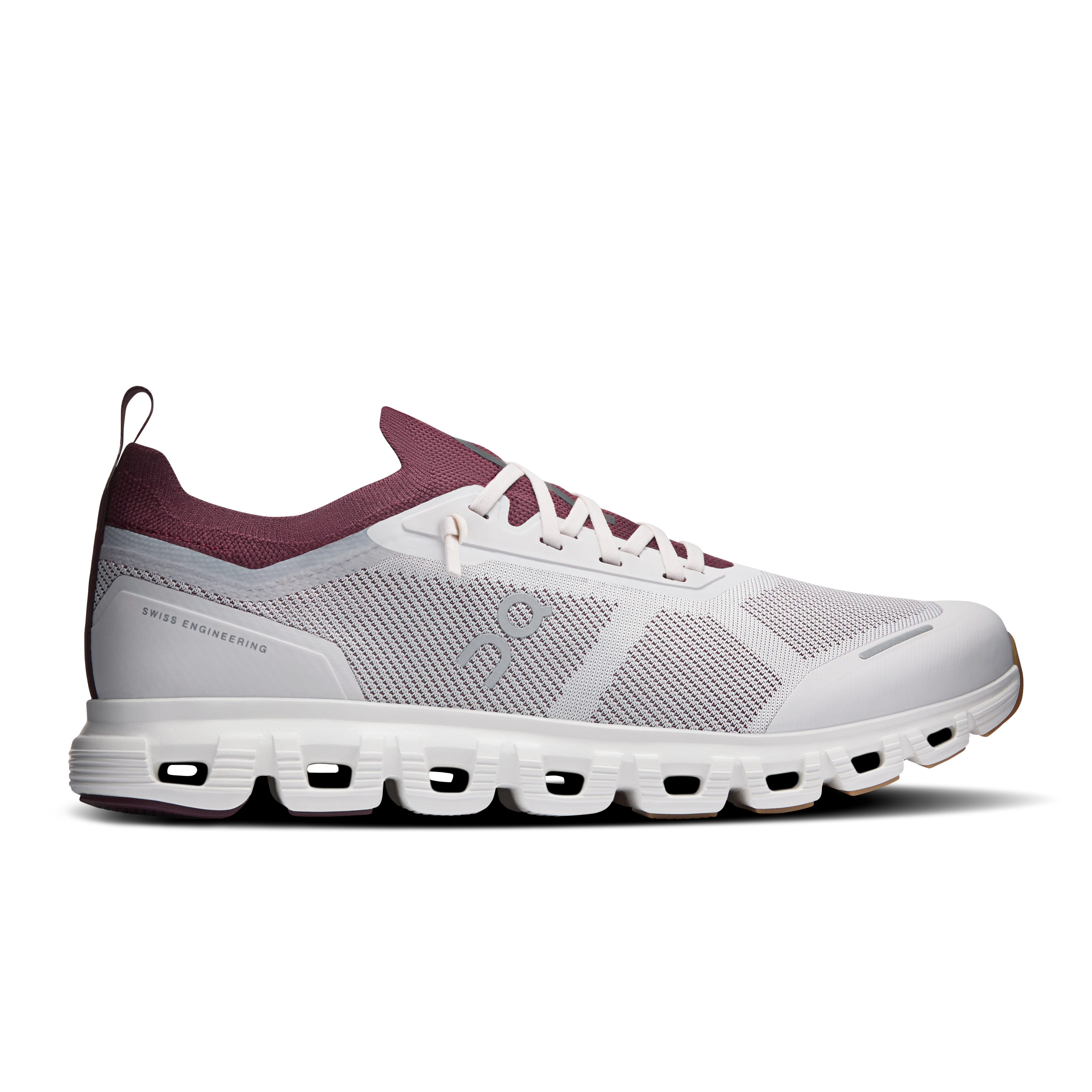On Cloud 6 Versa Silver & Maroon Homme – Pour le quotidien Chaussures
