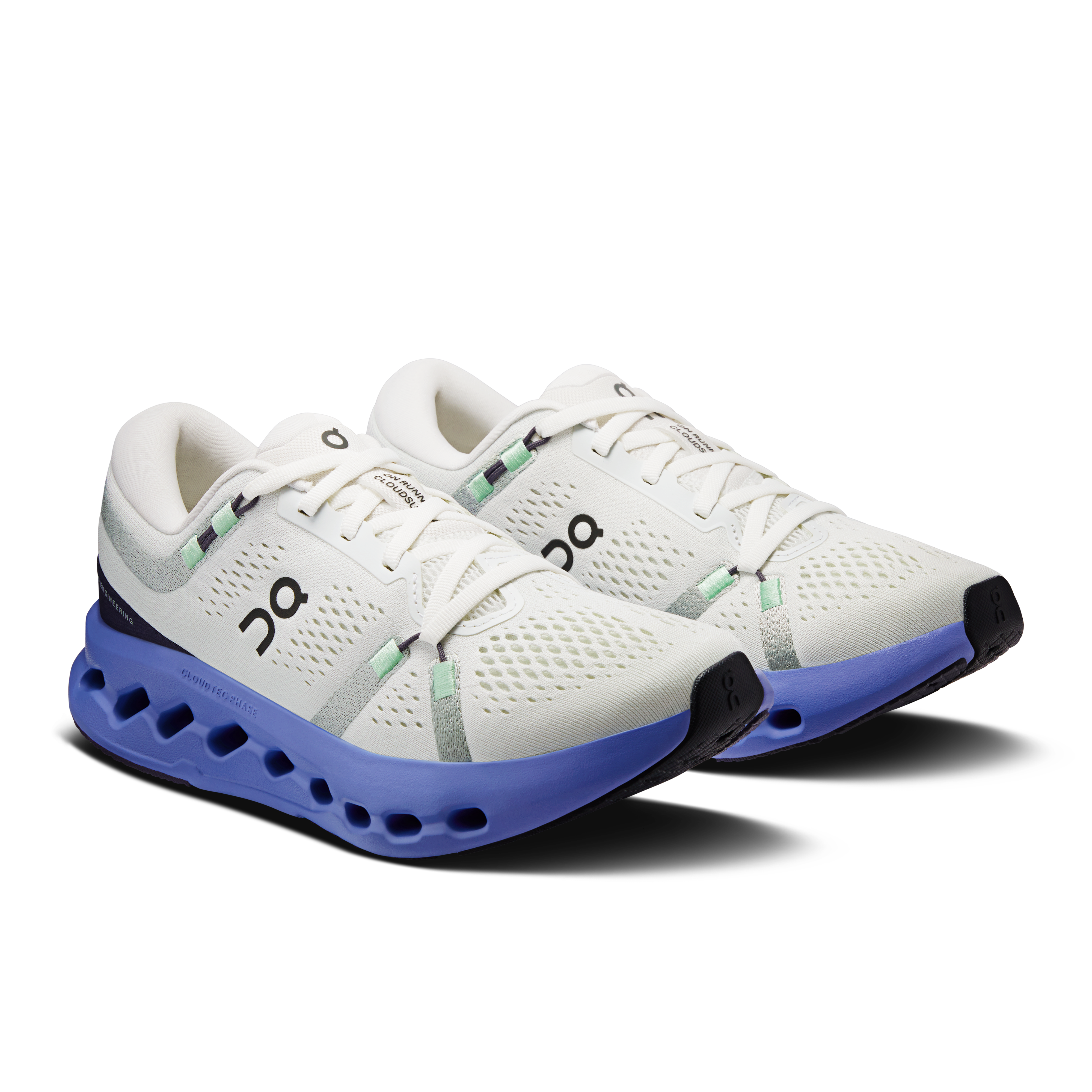 On Cloudsurfer 2 Ivory & Sailor Femme Running sur route Chaussures