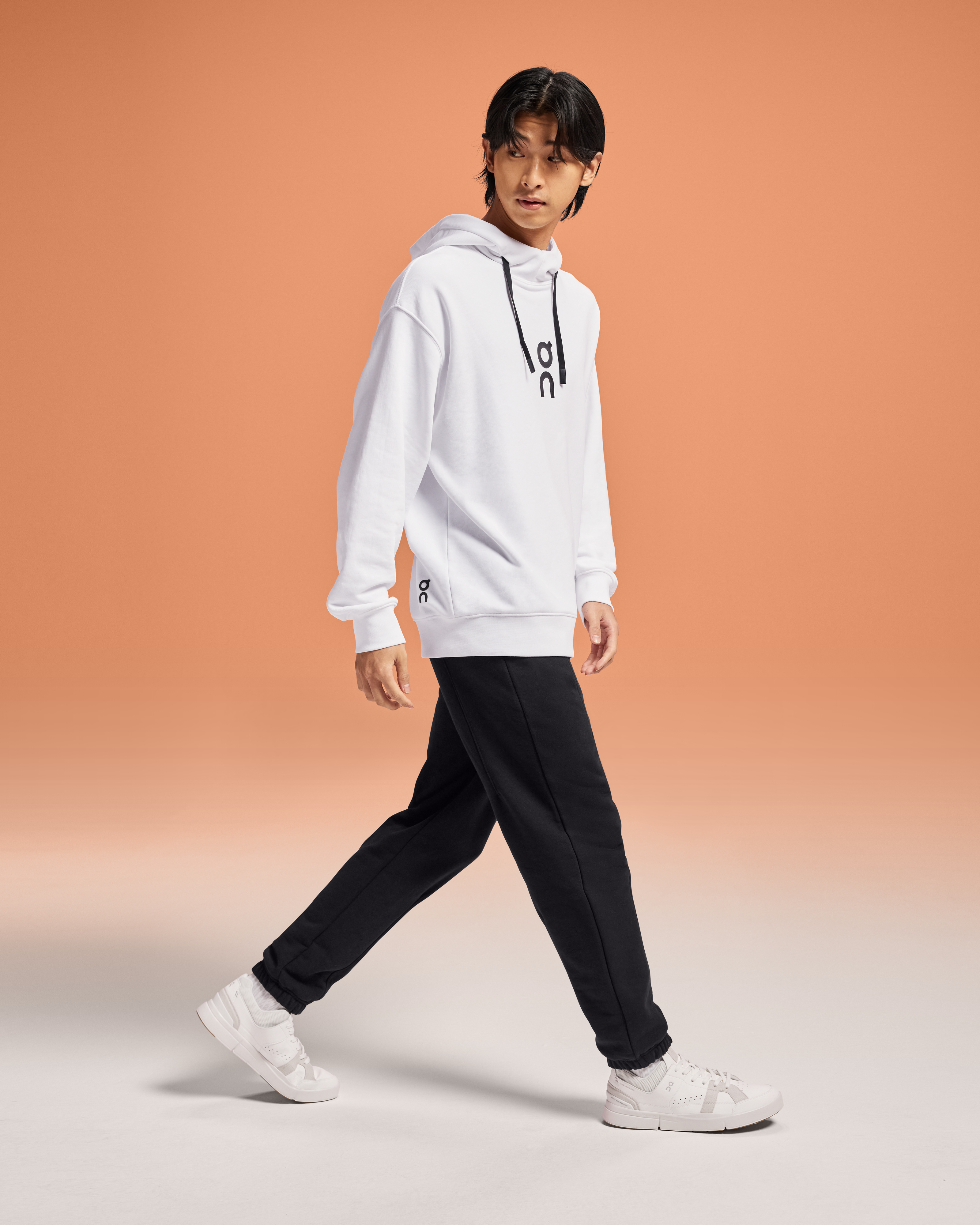On Club Hoodie White Homme Sweats à capuche et sweats