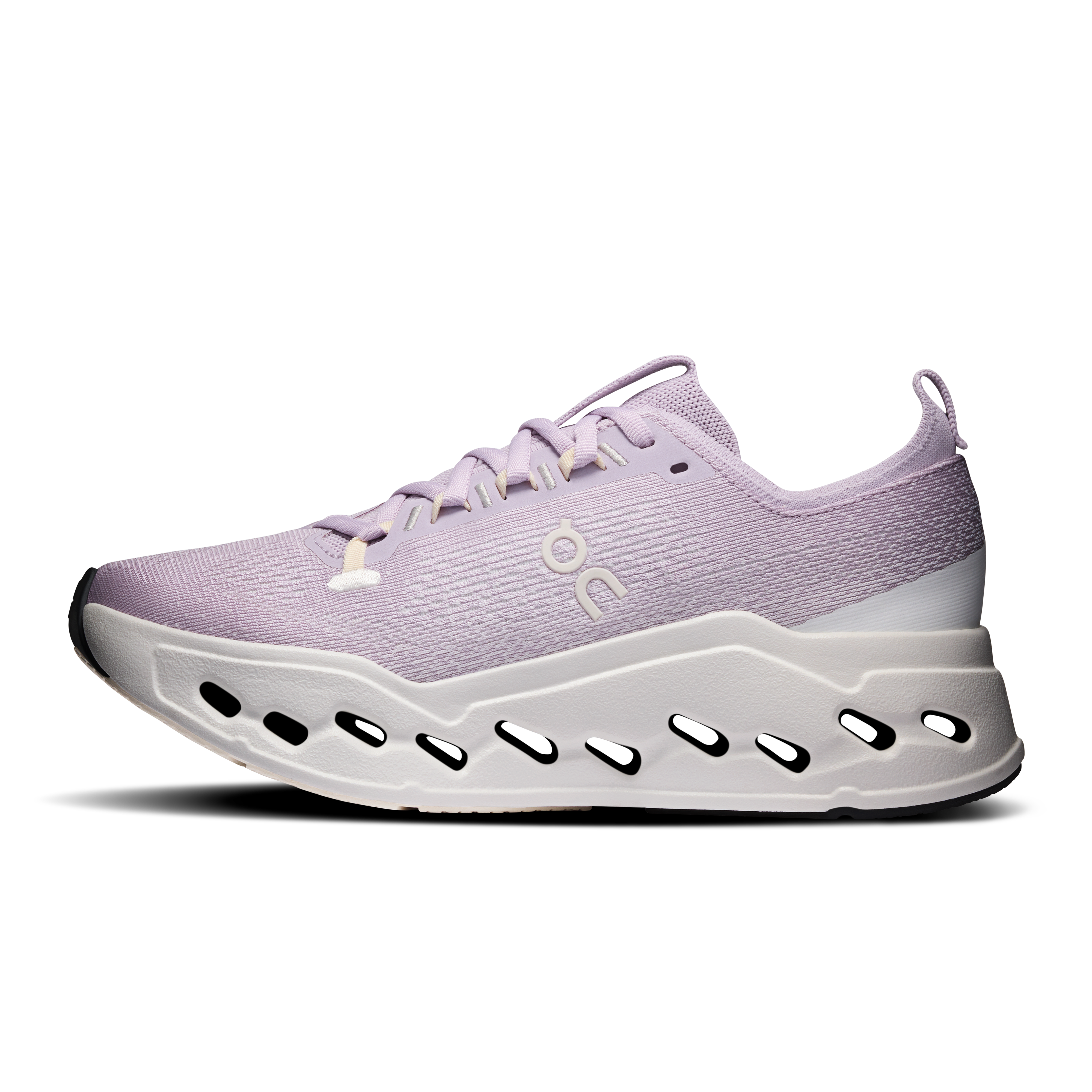 On Cloudsurfer Max Foxglove & Ivory Femme Running sur route Chaussures