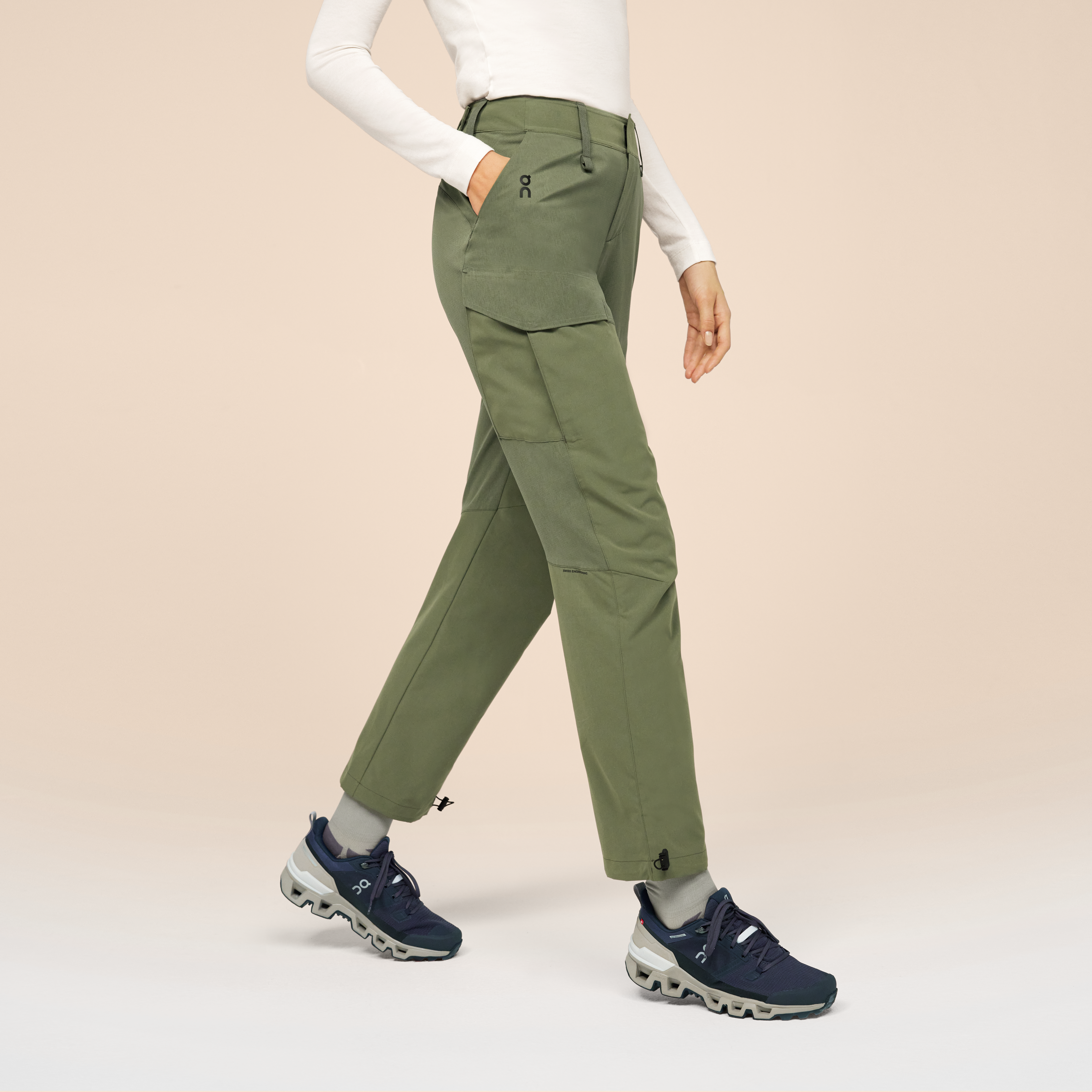On Explorer Pants Taiga Femme – Durable, ajustable, léger Pantalons