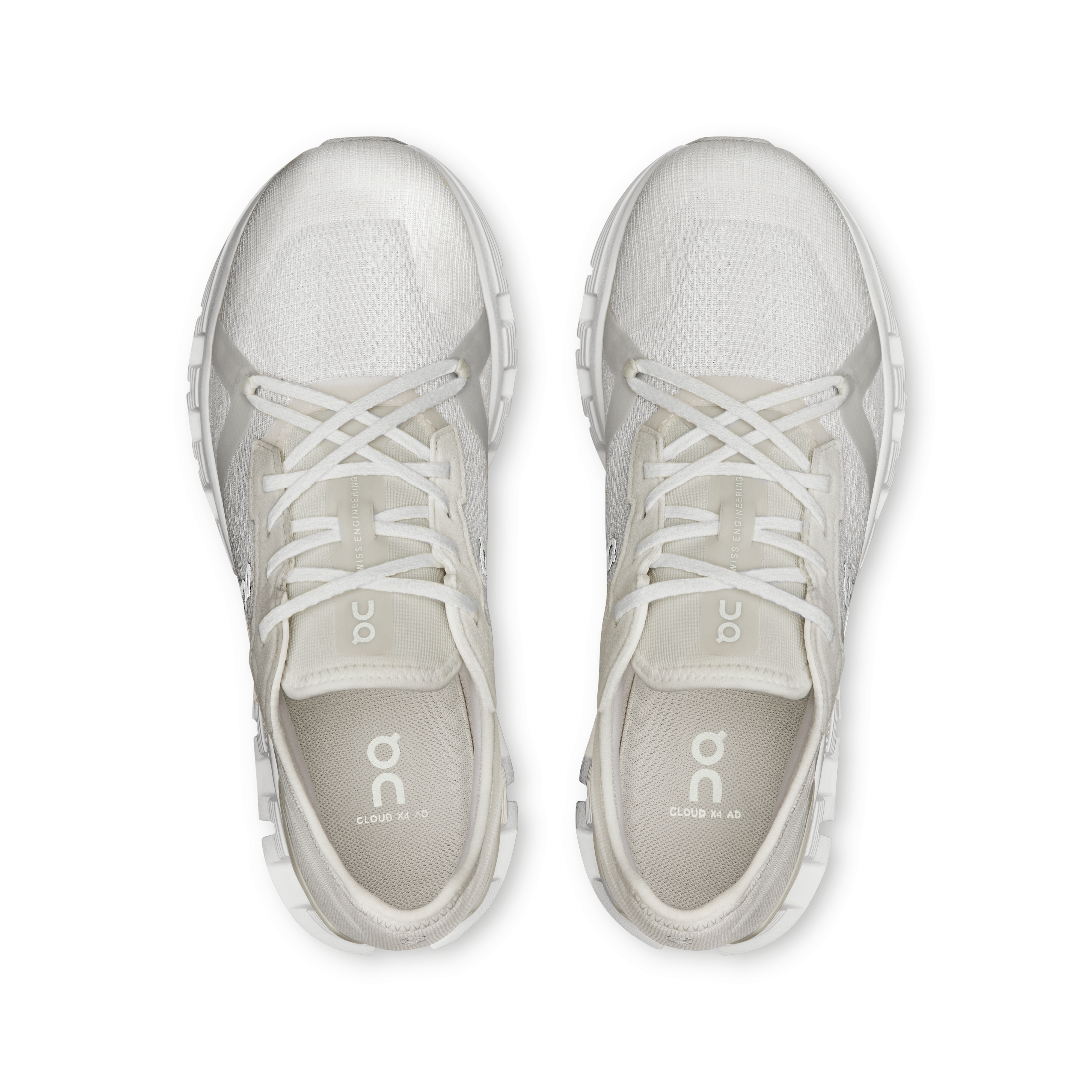 On Cloud X 4 AD White & Wolf Femme training_shoes Chaussures