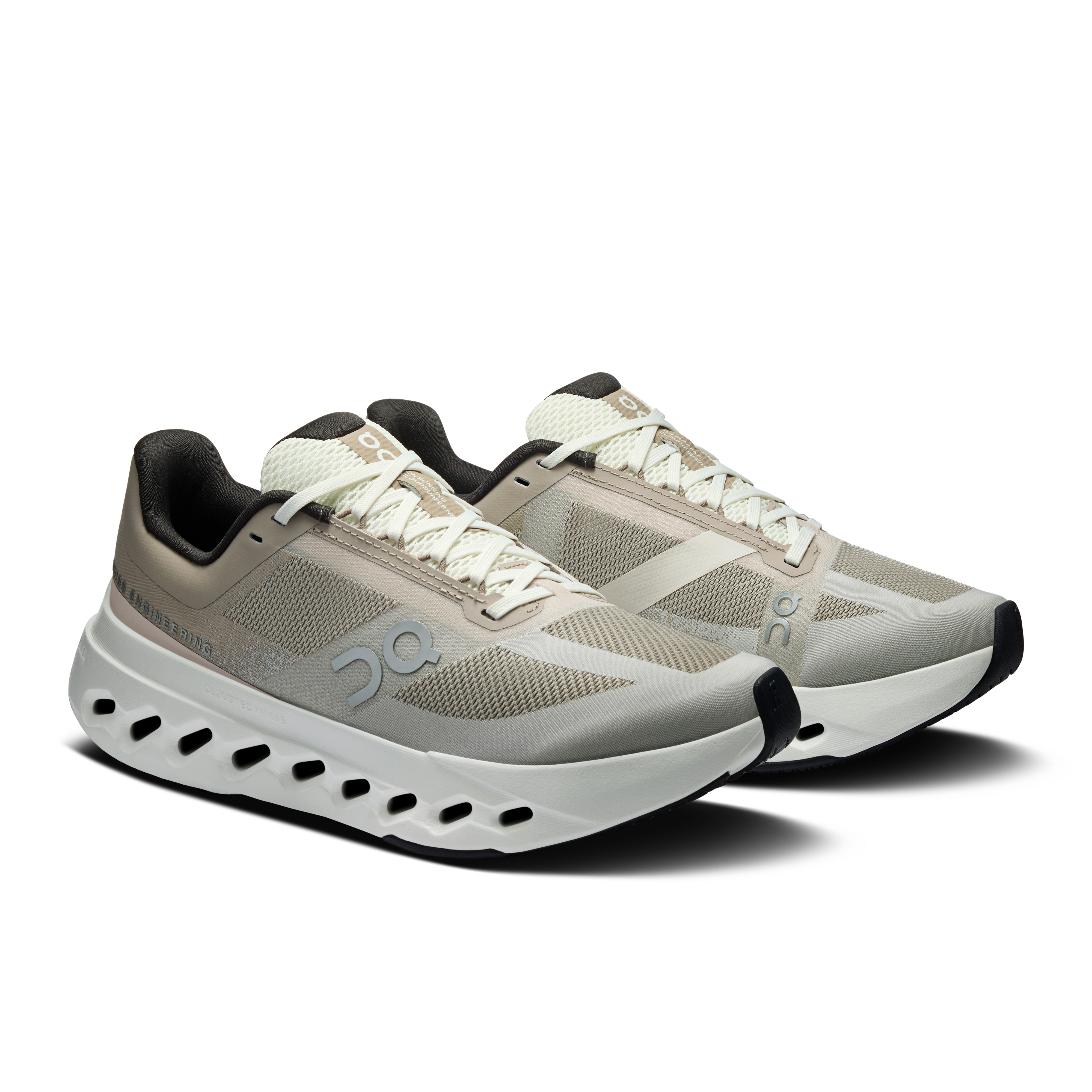 On Cloudsurfer Next Fog & Ivory Femme Running sur route Chaussures