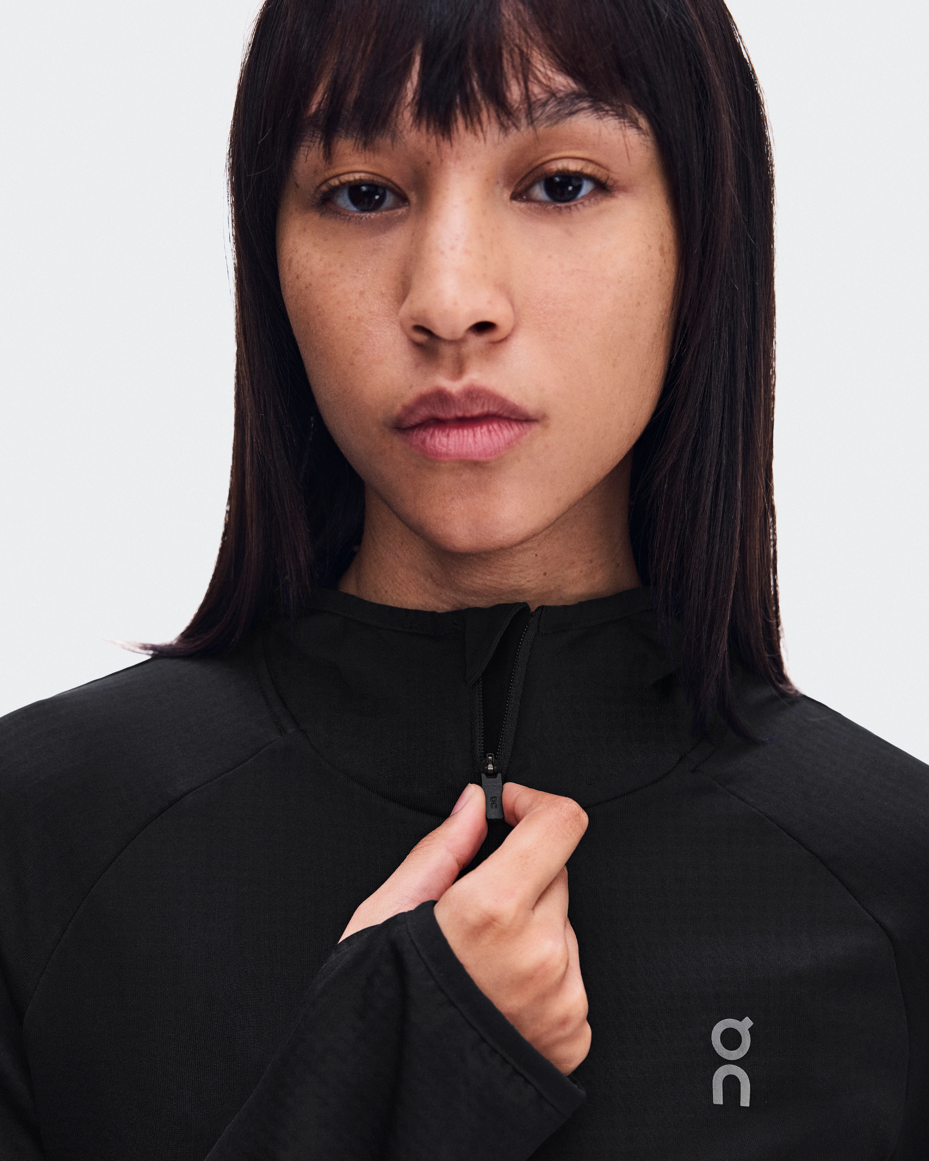 On Climate Zip Hoodie Black Femme Sweats à capuche et sweats
