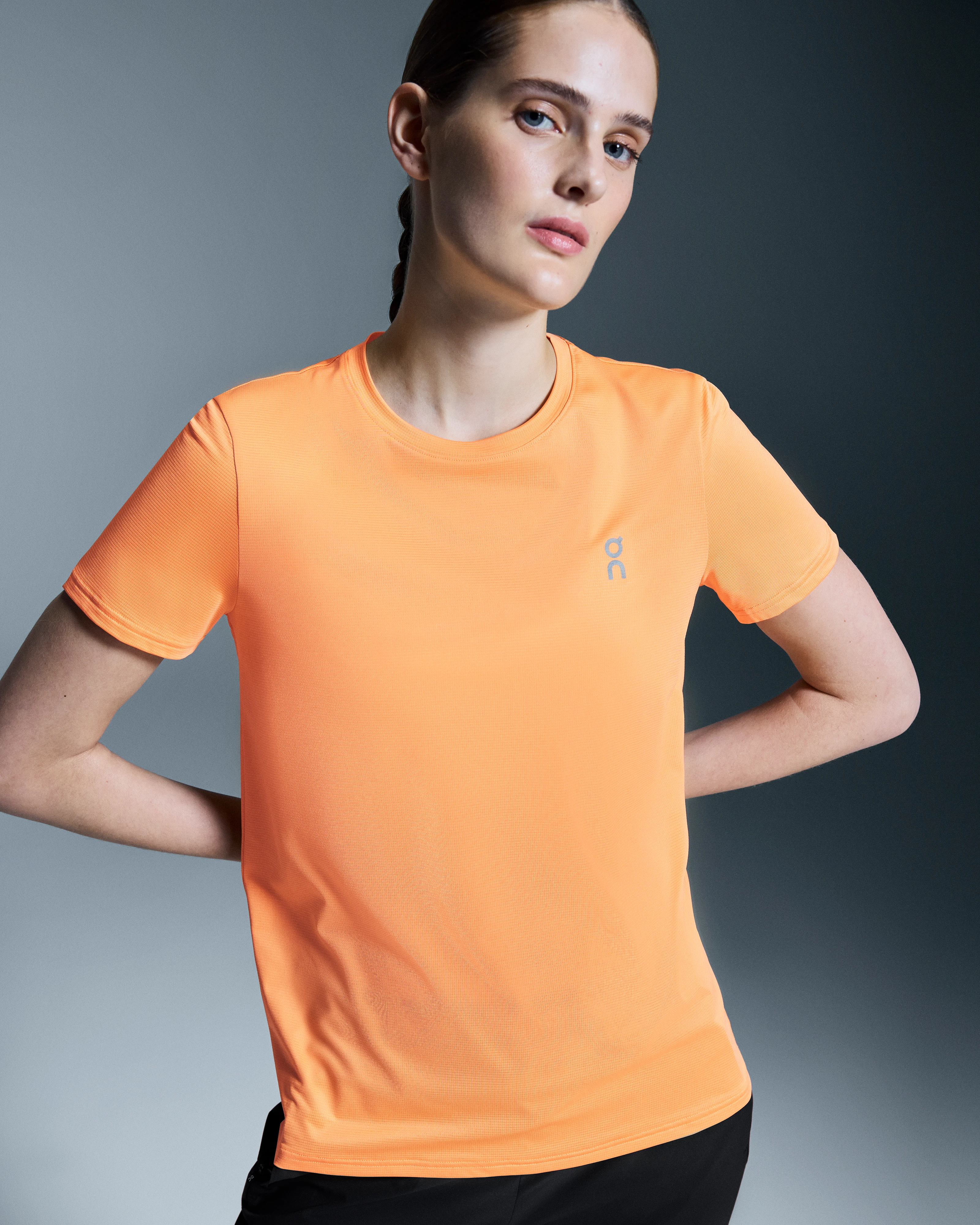 On Core-T Tangerine Femme Hauts et t-shirts