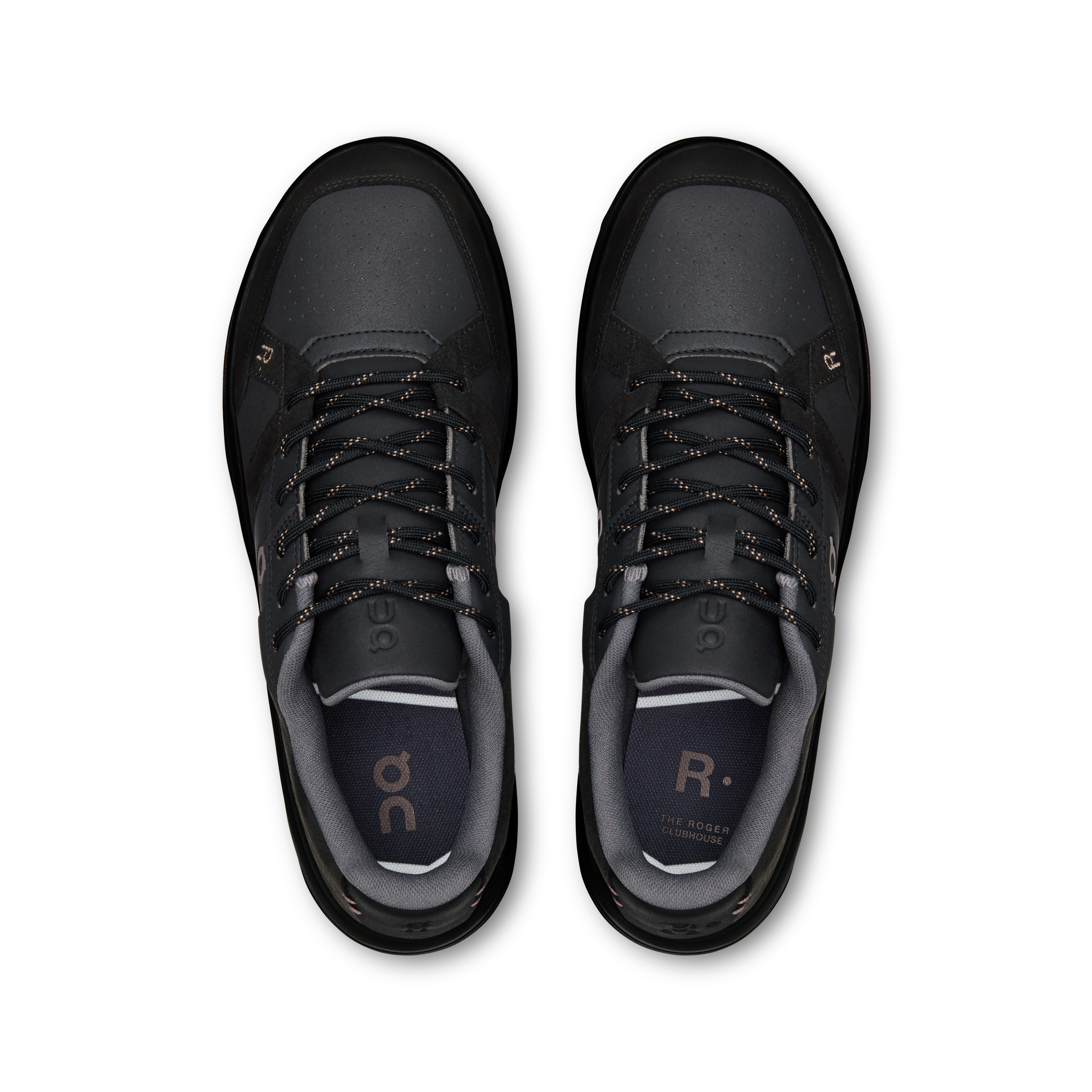 On THE ROGER Clubhouse Black & Ash Homme – Style tennis, quotidien Chaussures