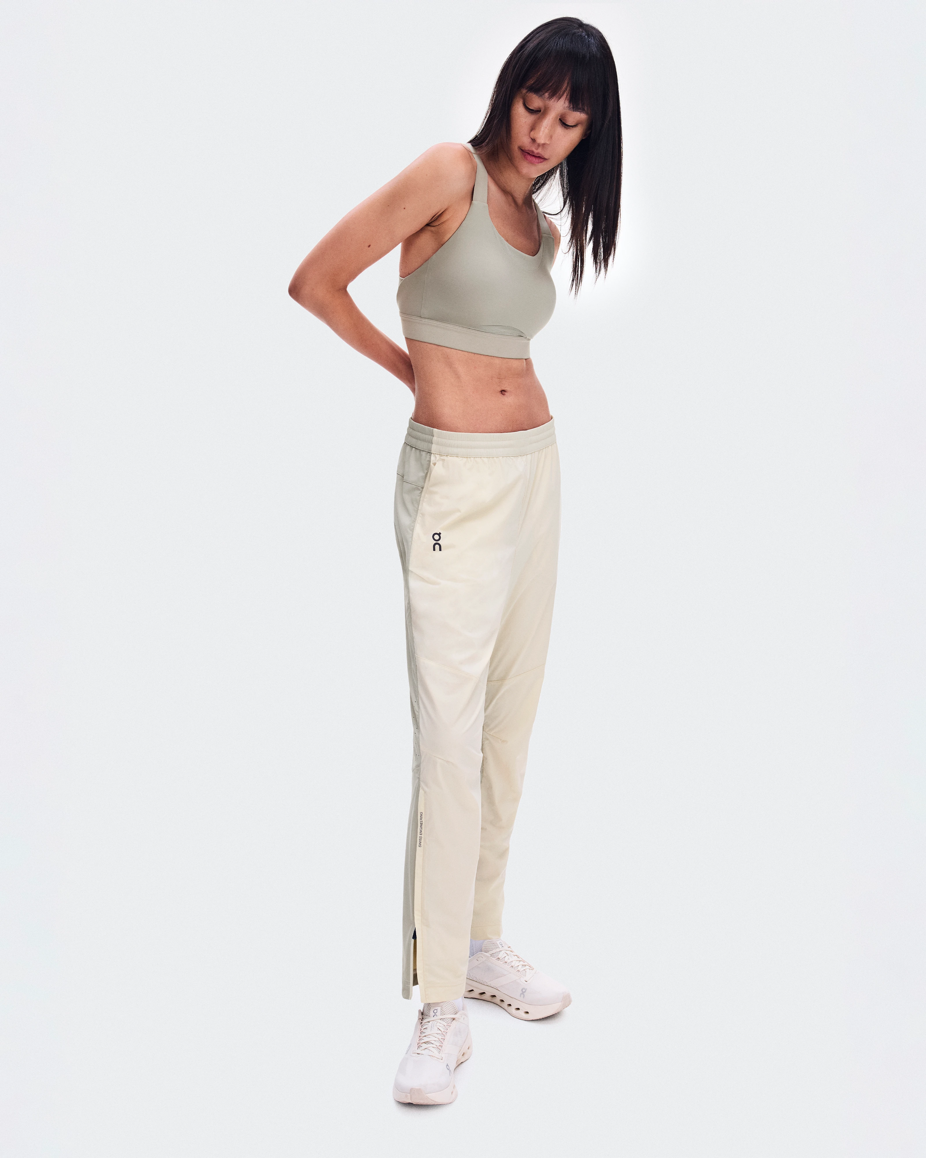 On Weather Pants Hare & Brume Femme Pantalons