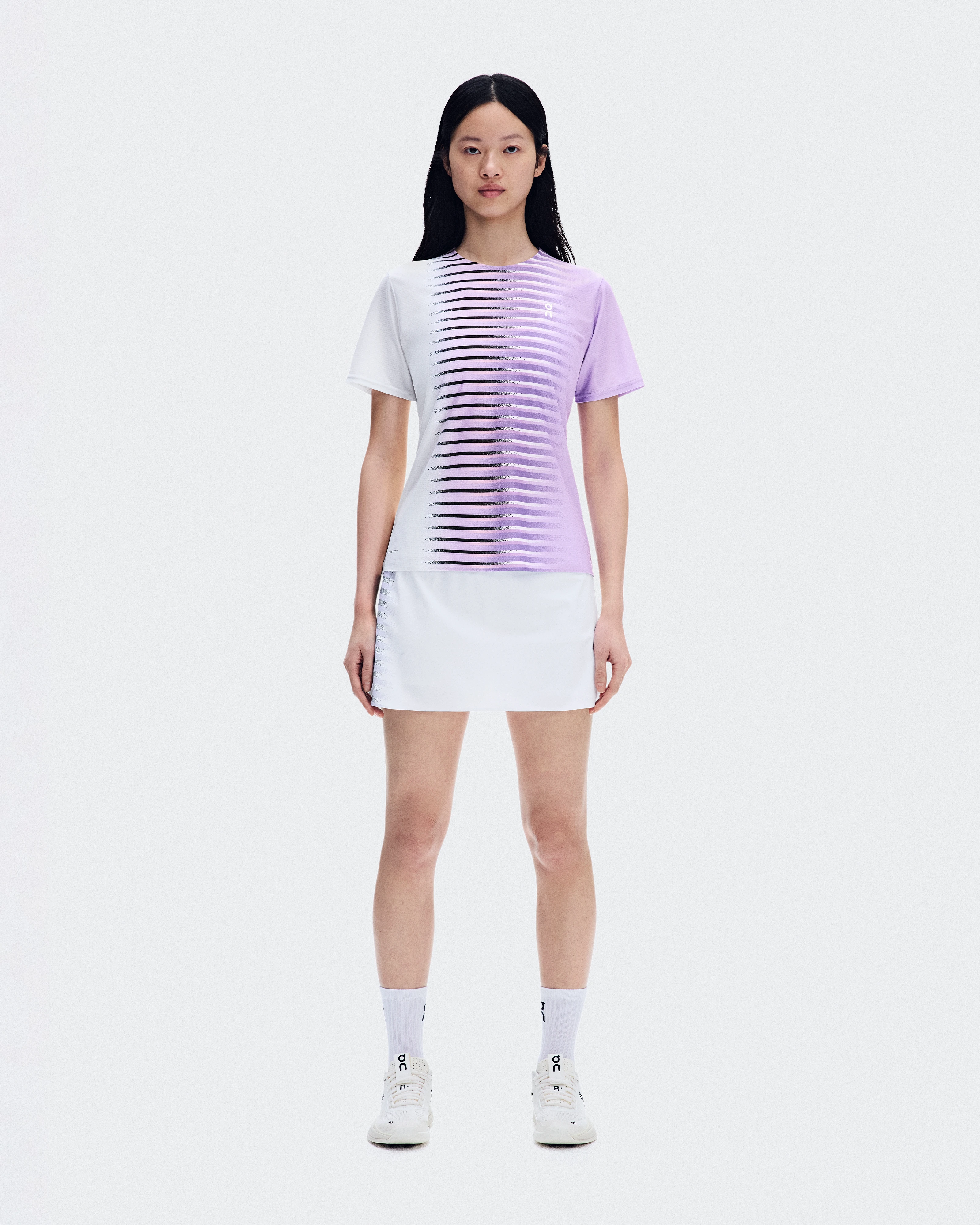 On Court-T Edge Bloom & White Femme Hauts et t-shirts
