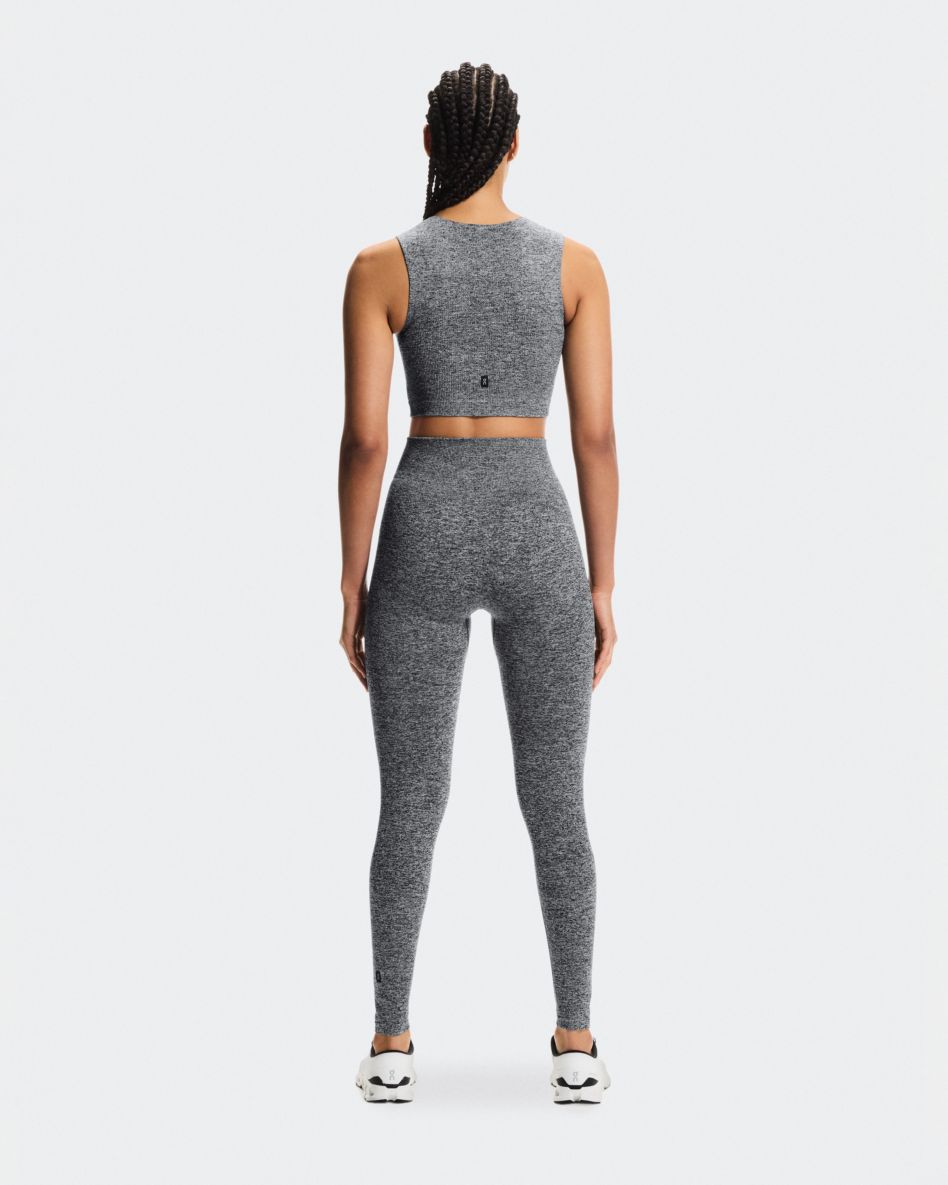 On Studio Knit Leggings Graphite Heather Femme Leggings