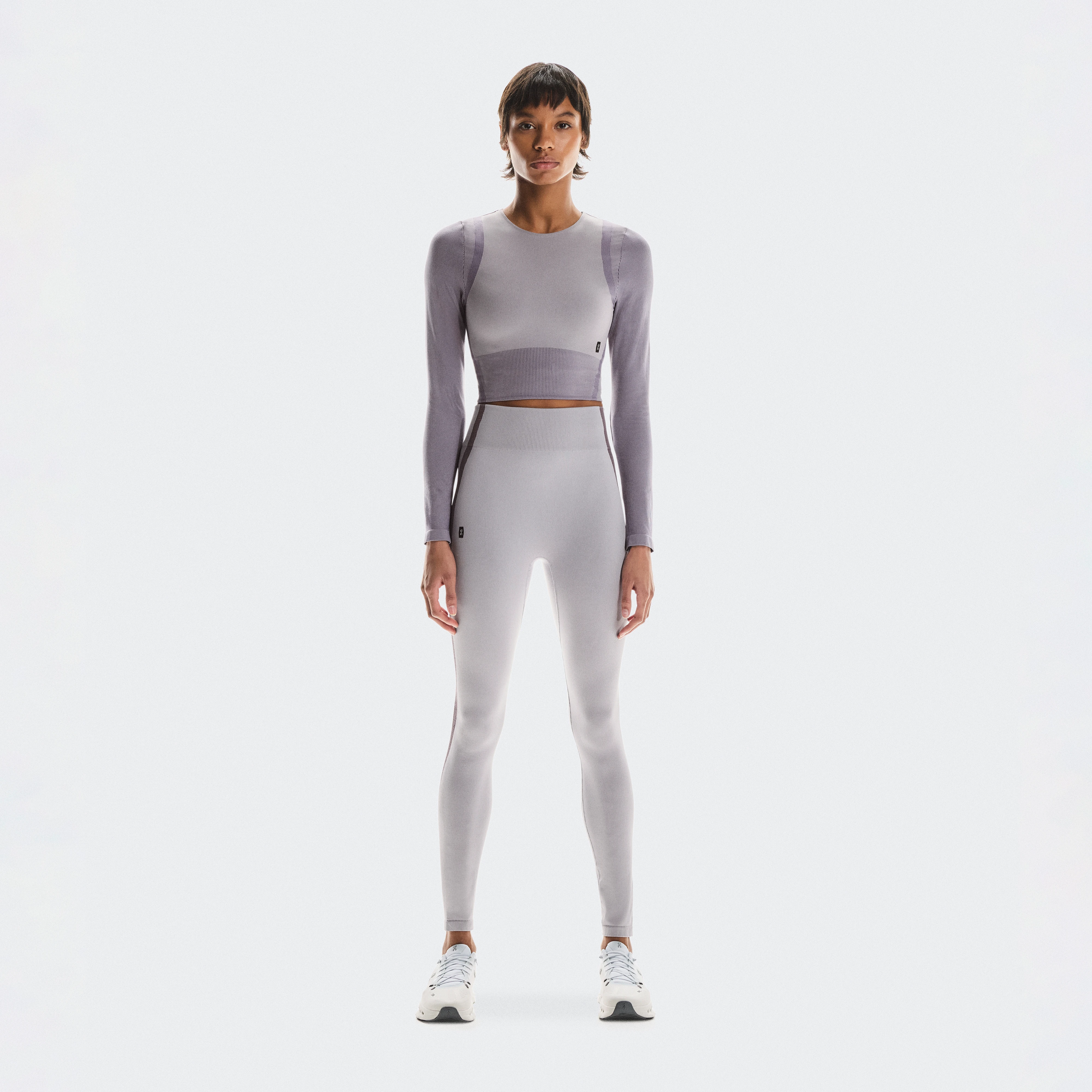 On Studio Knit Tights Lilac & Cosmos Femme – Entraînement quotidien, faible intensité, flexible Leggings