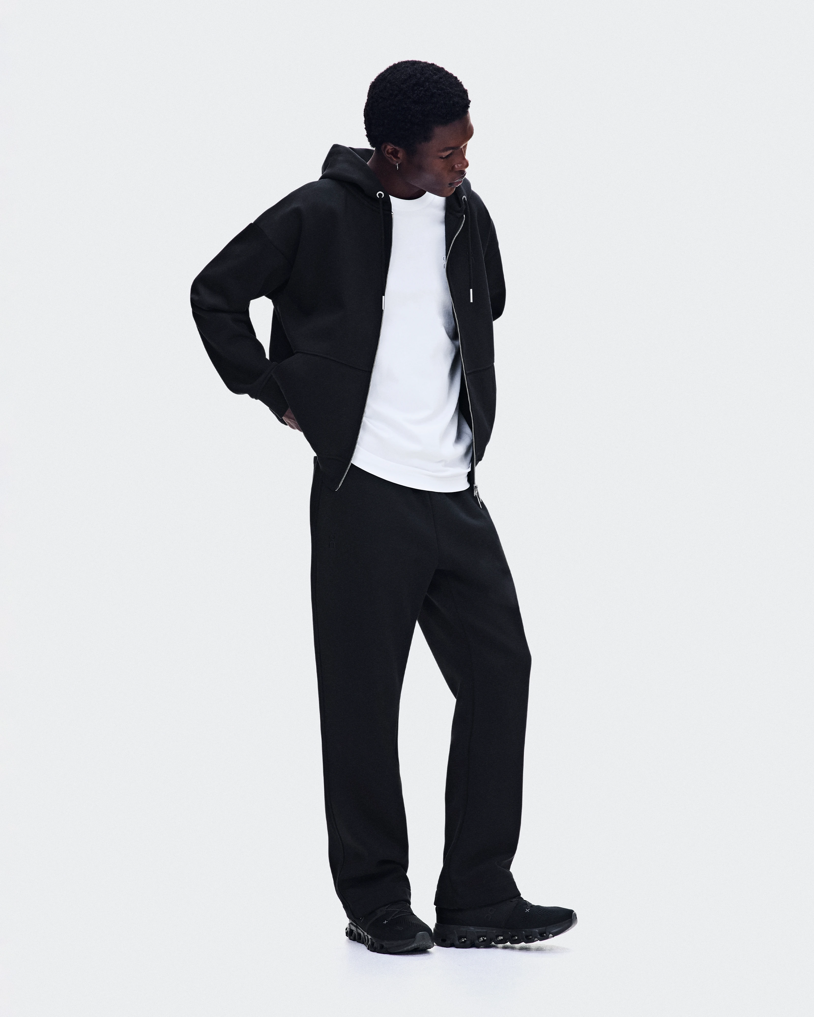 On Club Collective Wide Pants Black Homme Pantalons