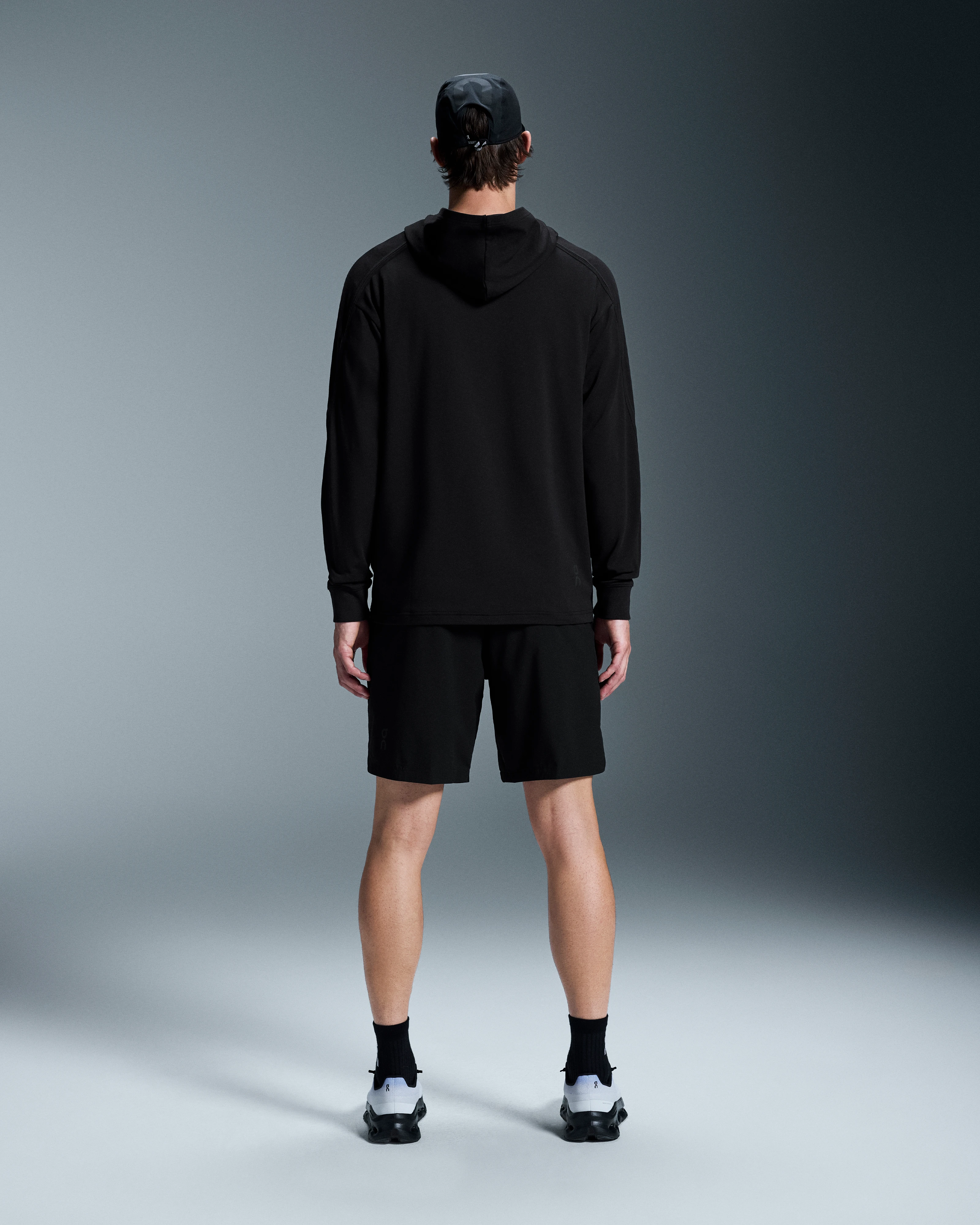 On Studio Hoodie Black Homme Sweats à capuche et sweats