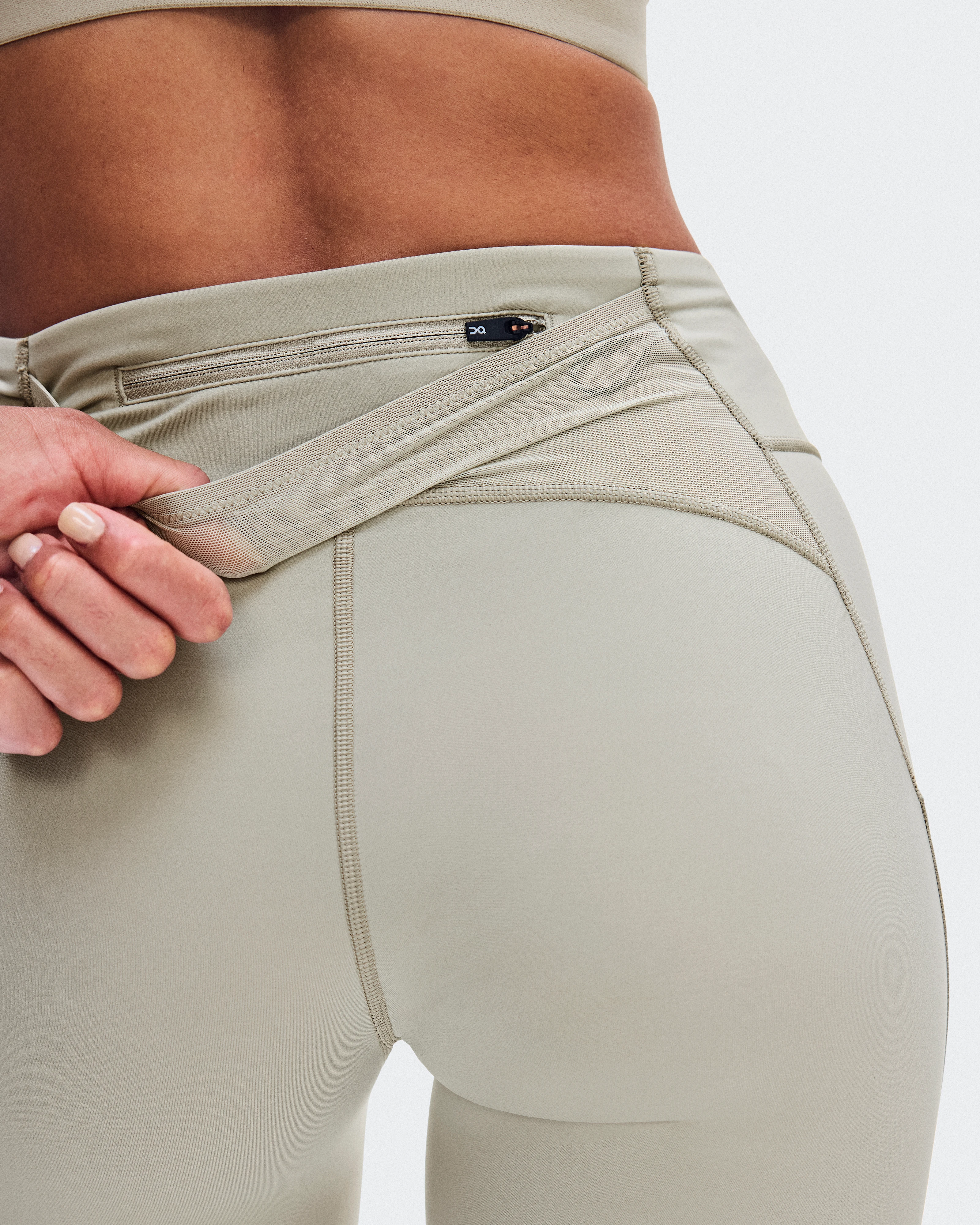 On Performance Tights 7/8 Brume Femme Leggings