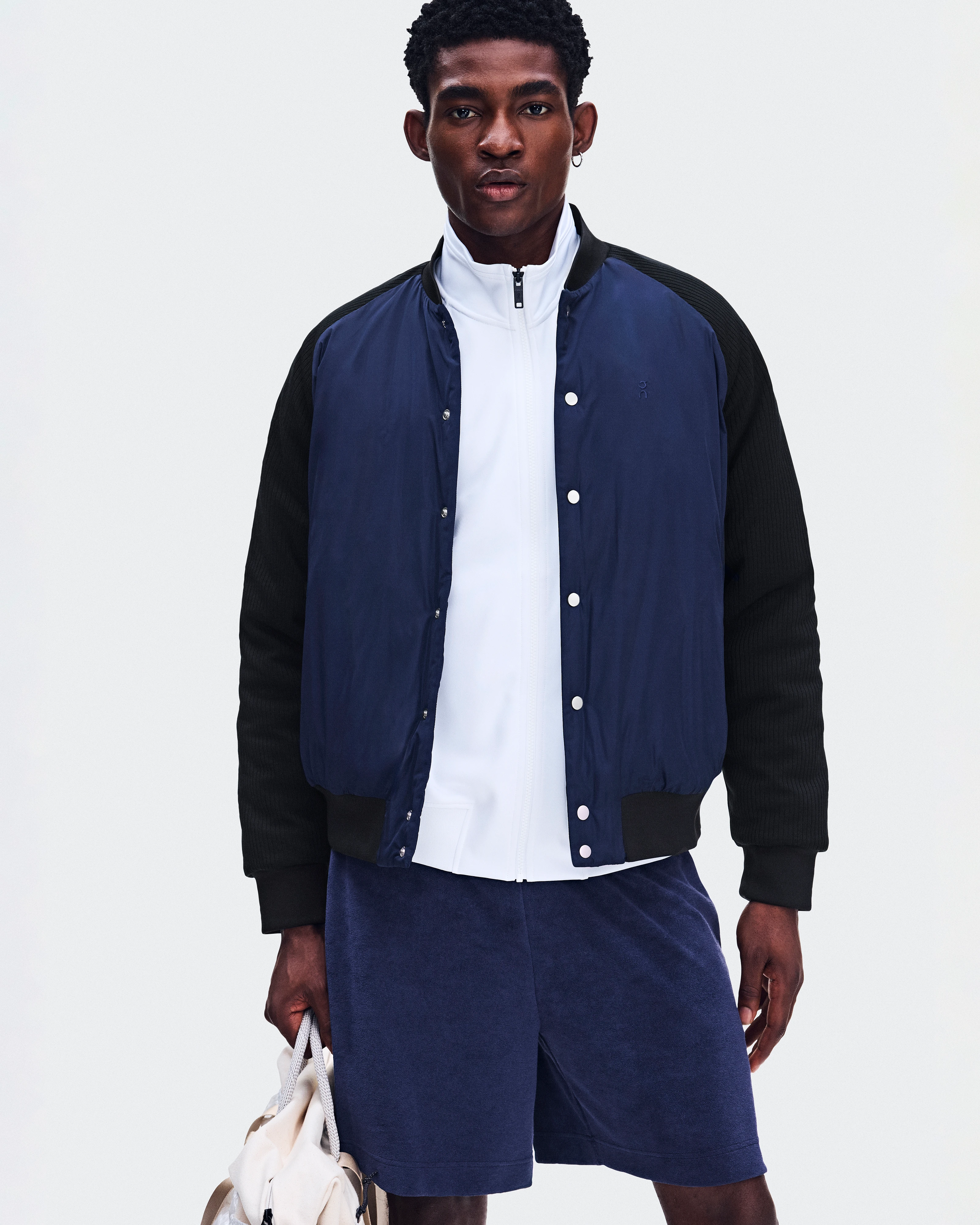 On Courtside Bomber Inkwell & Black Homme Vestes