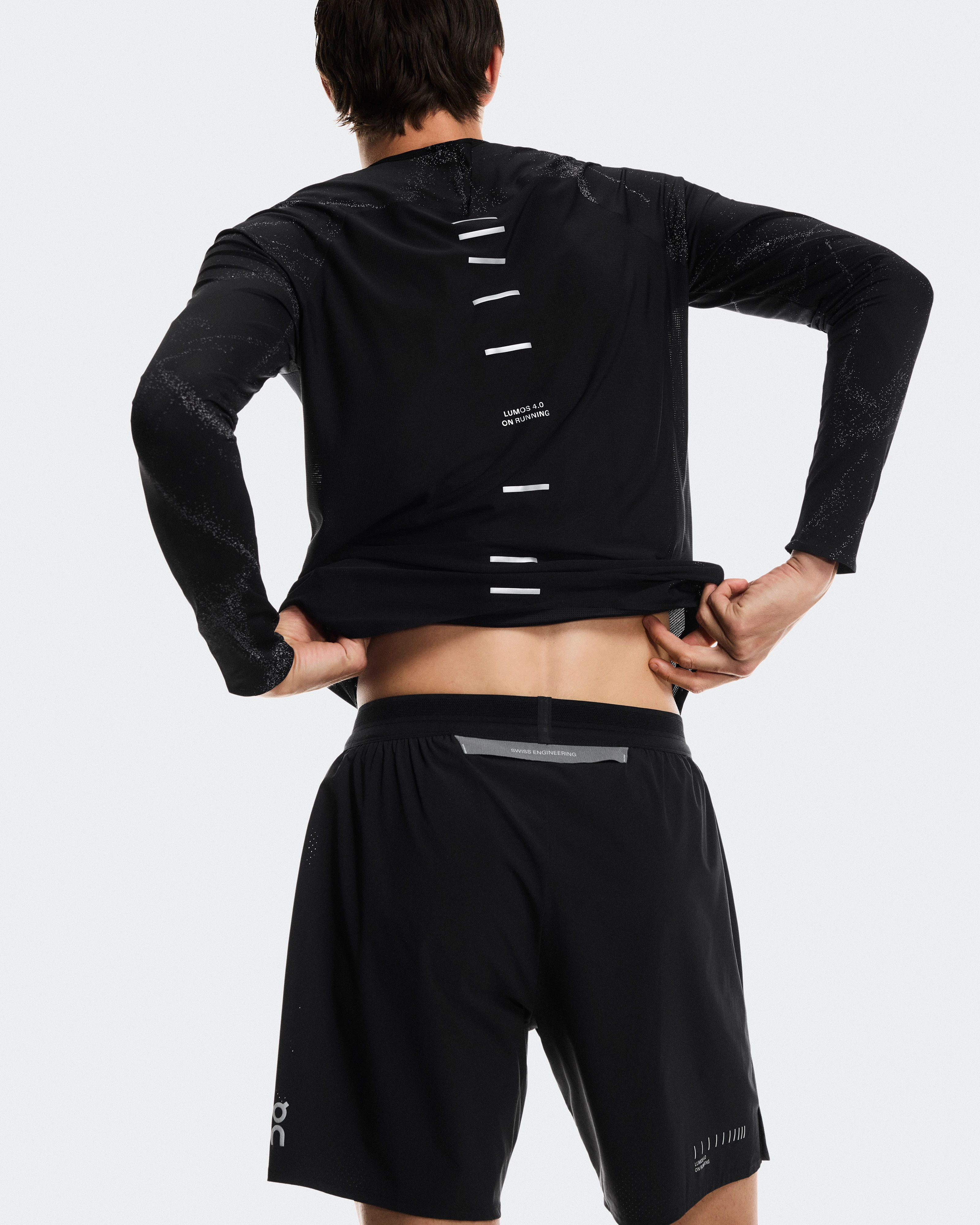 On Performance Shorts Lumos Eclipse & Black Homme Shorts
