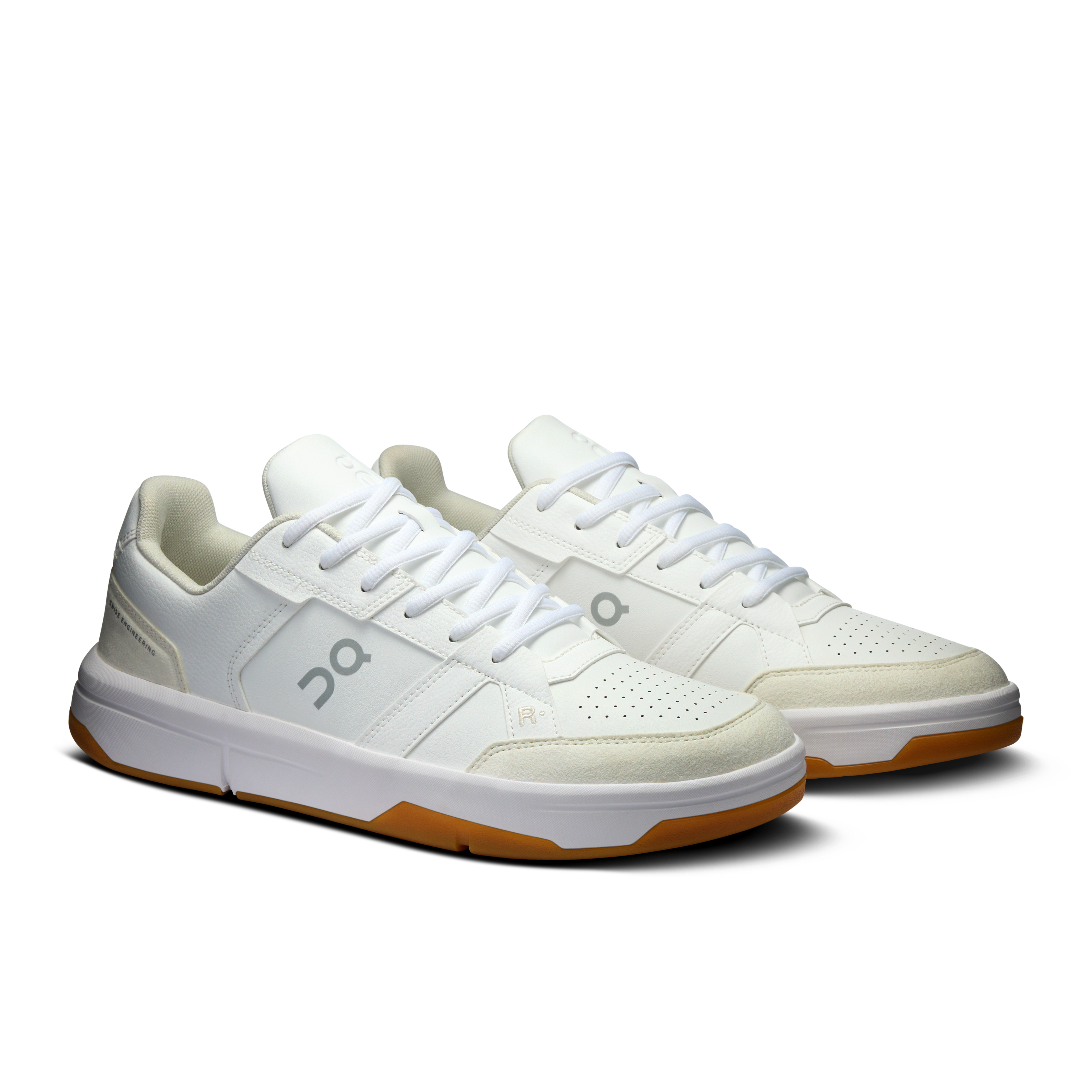 On THE ROGER Clubhouse White & Ivory Homme Tennis Chaussures