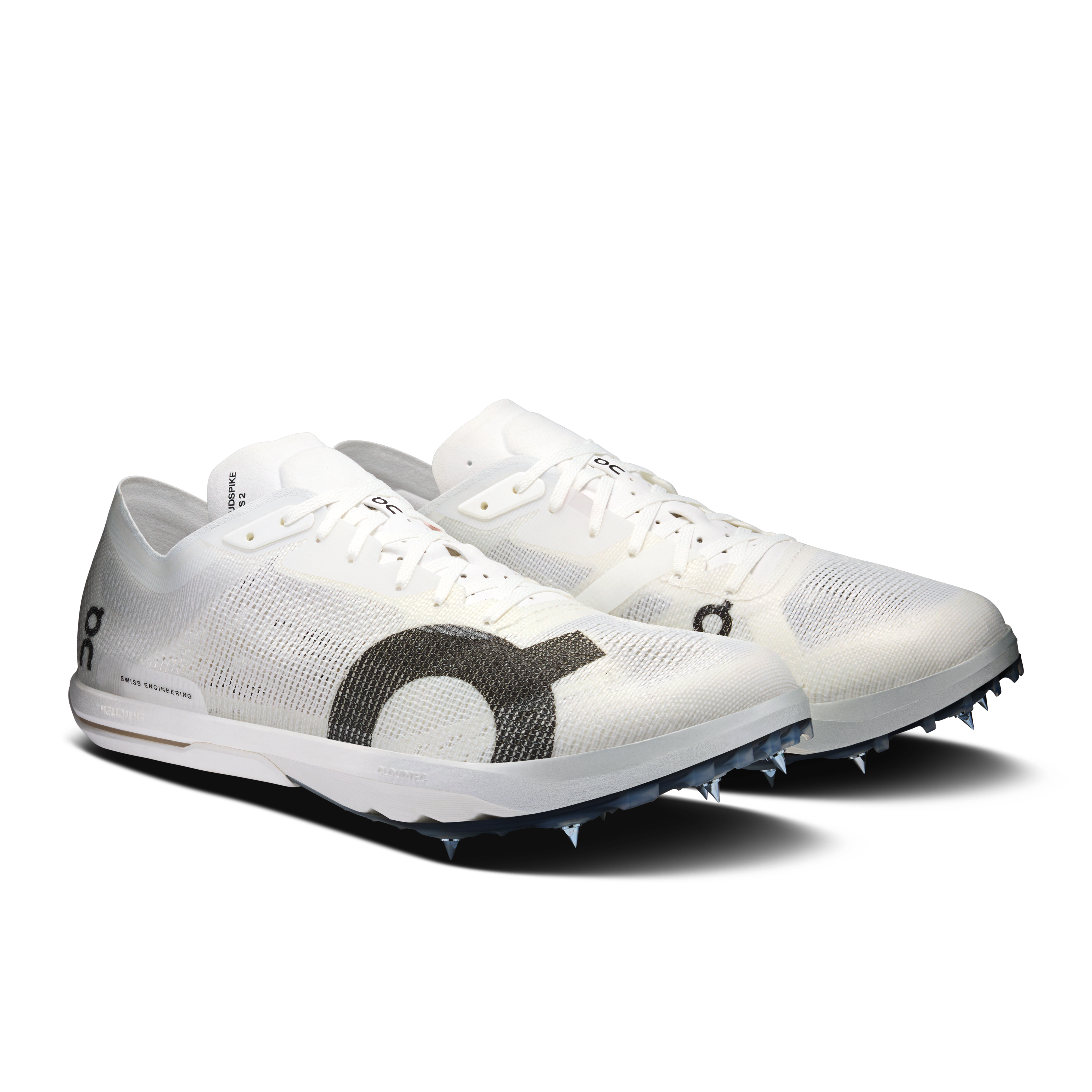 On Cloudspike Citius 2 White & Frost Homme Athlétisme Chaussures