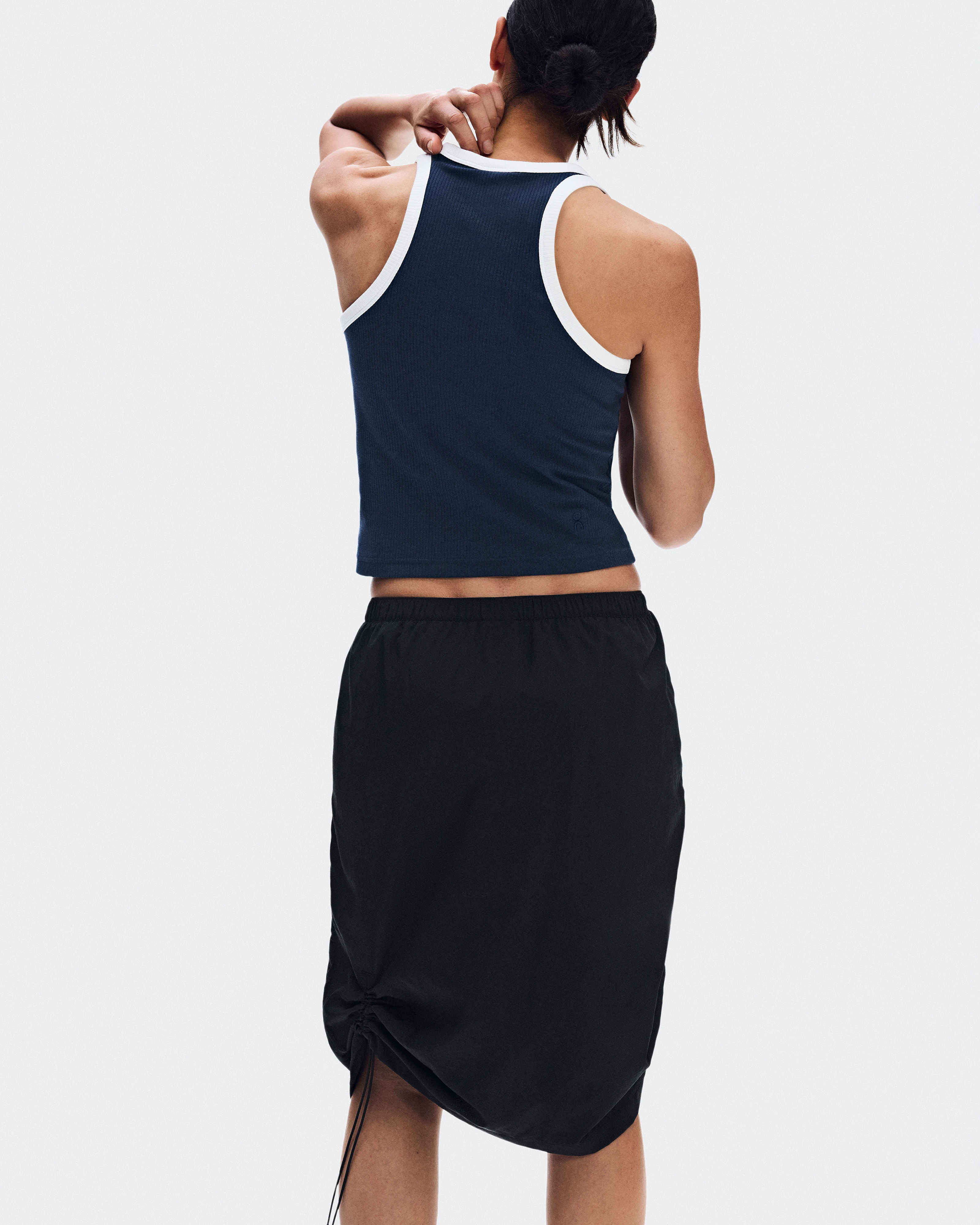 On Drawstring Midi Skirt Black Femme Jupes