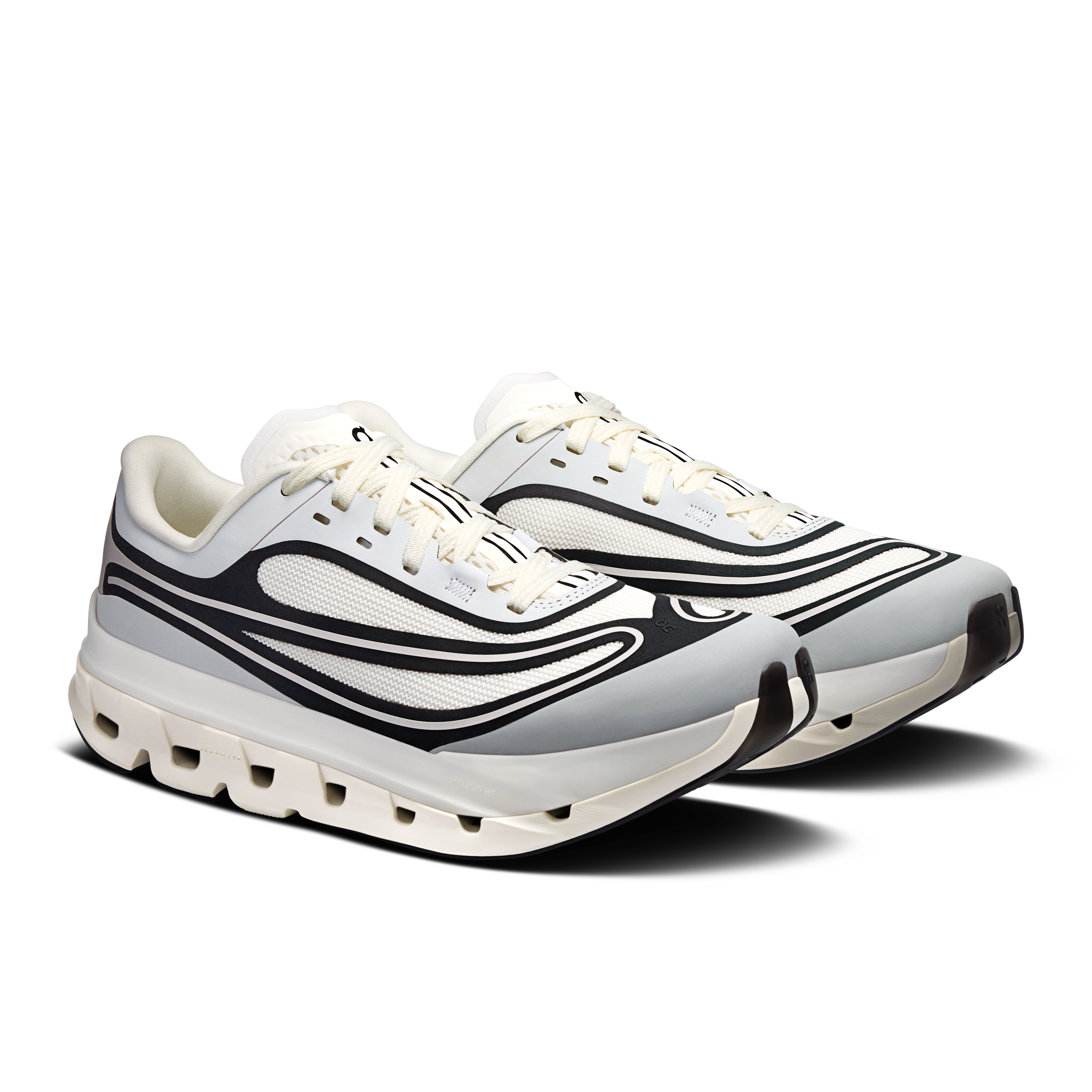 On Cloudflow 5 AD Ivory & Black Femme Active Life Chaussures
