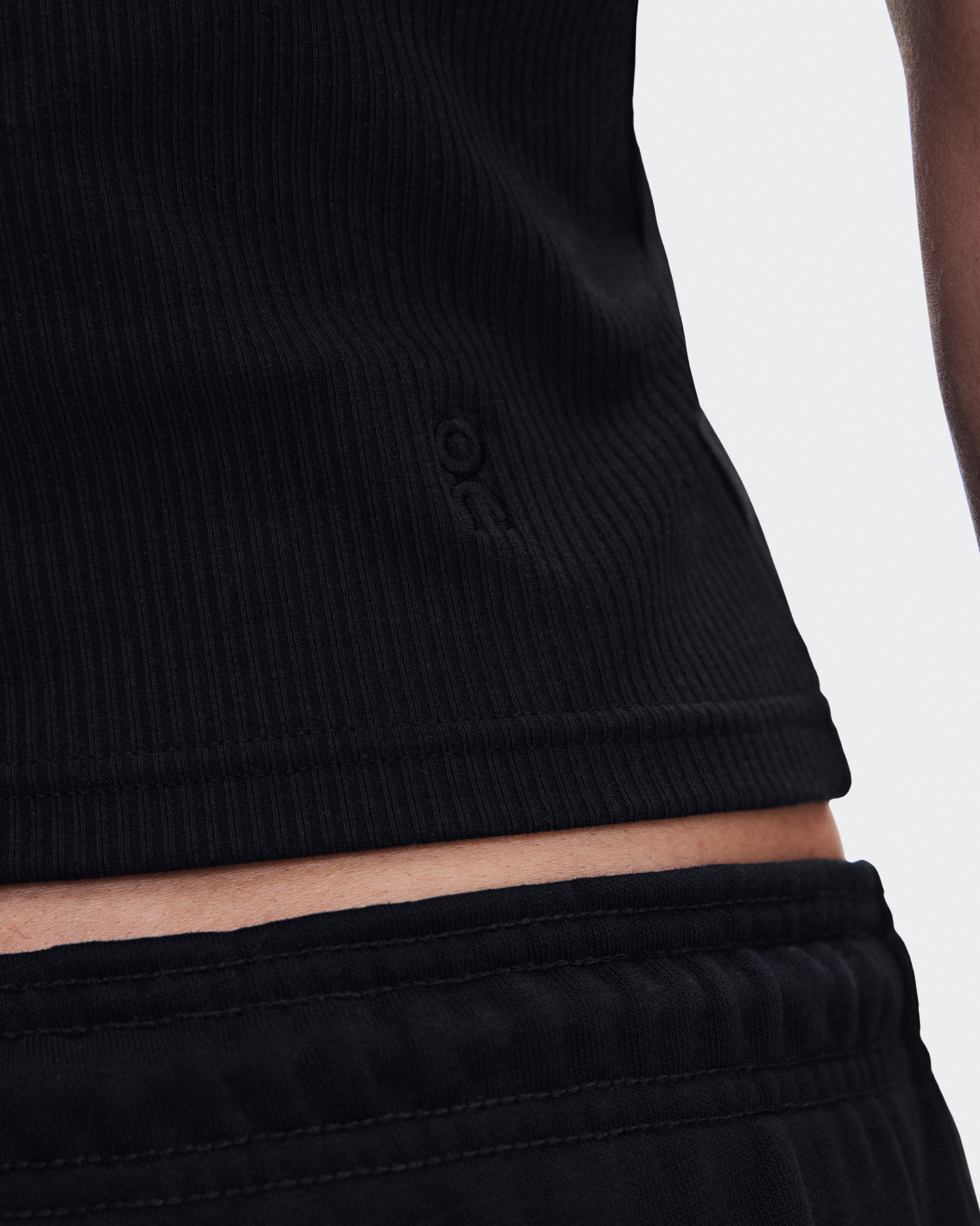 On All-Day Ribbed Tank Black Femme Hauts et t-shirts