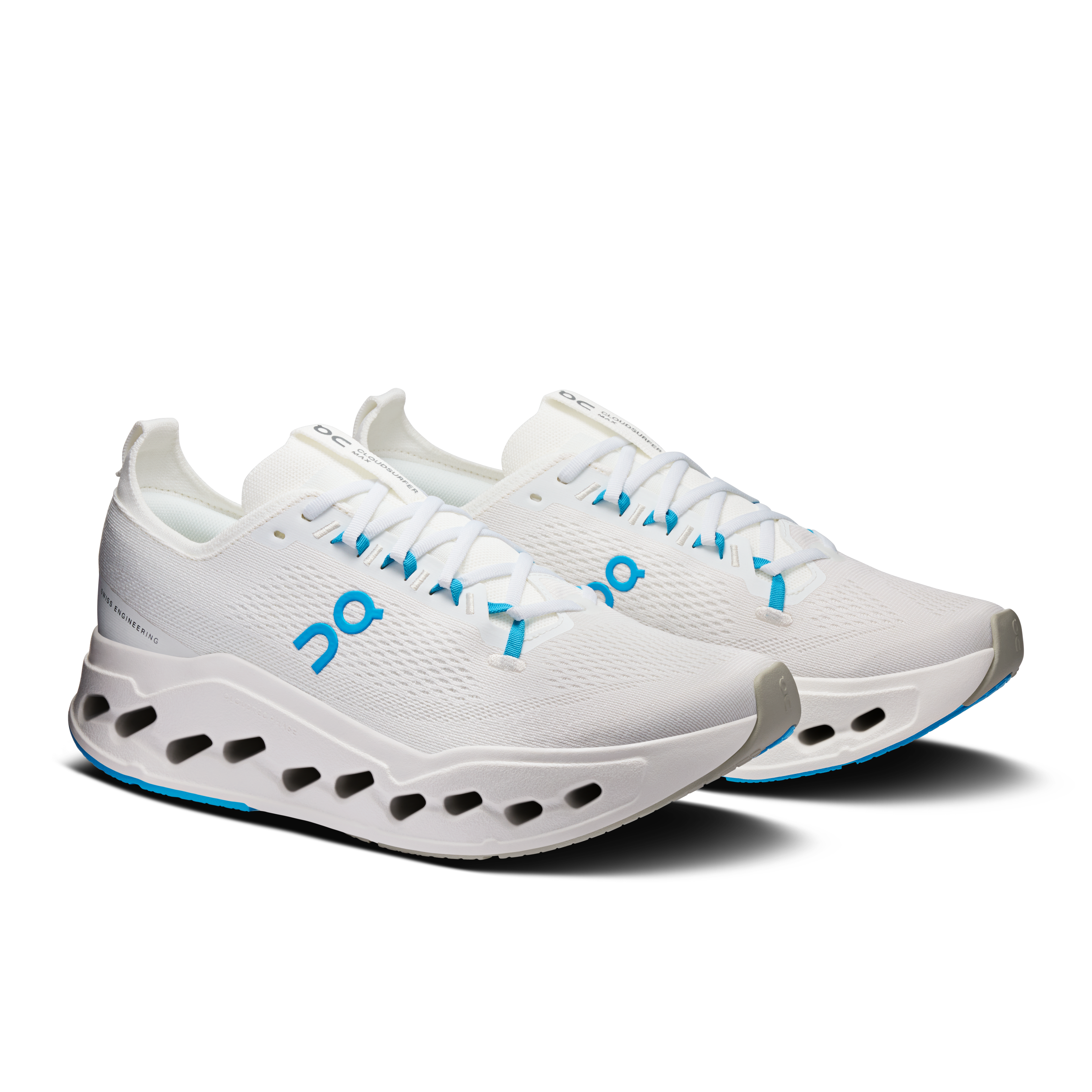 On Cloudsurfer Max White & Ivory Homme – Sorties longues, foulées agréables Chaussures