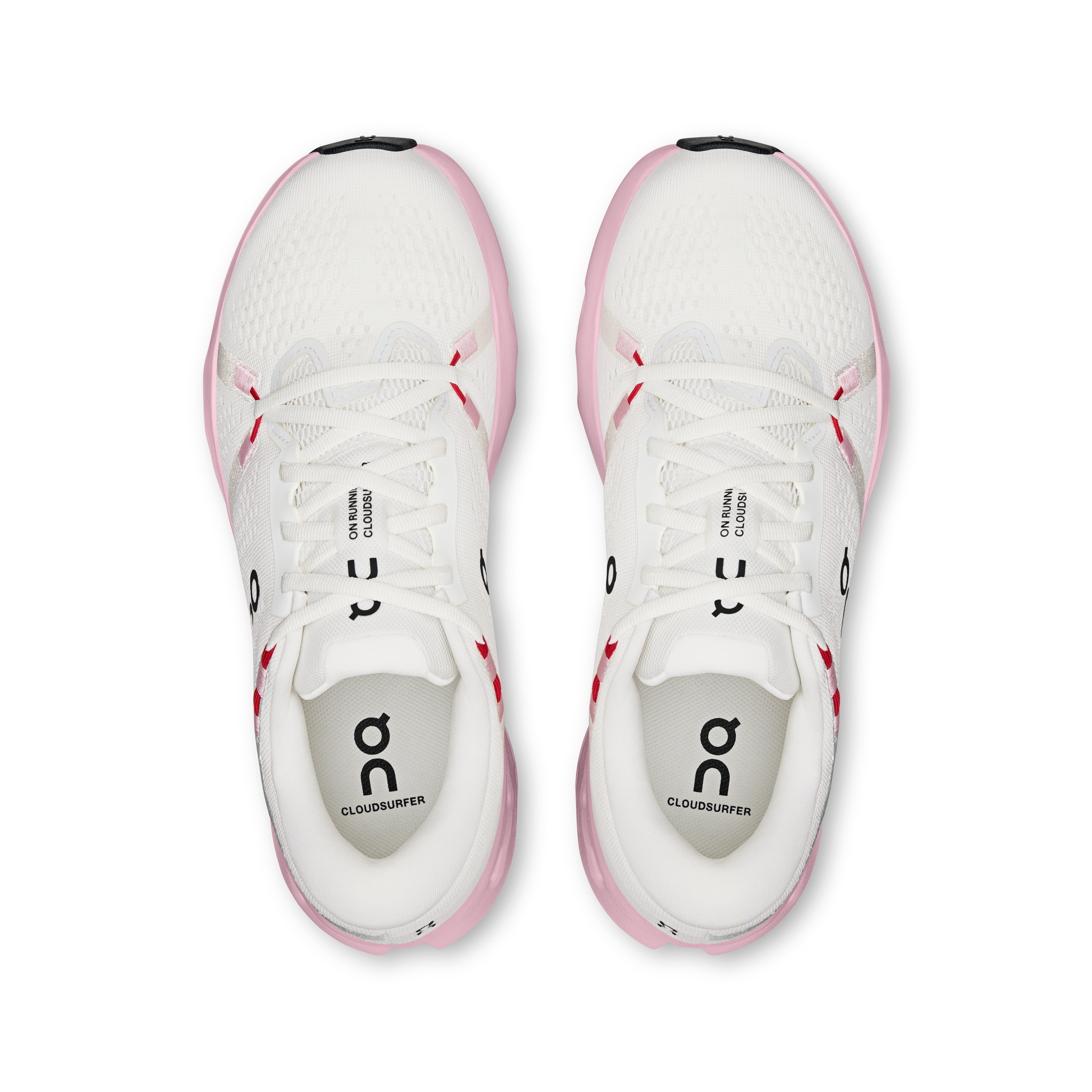 On Cloudsurfer 2 Ivory & Peony Femme Running sur route Chaussures