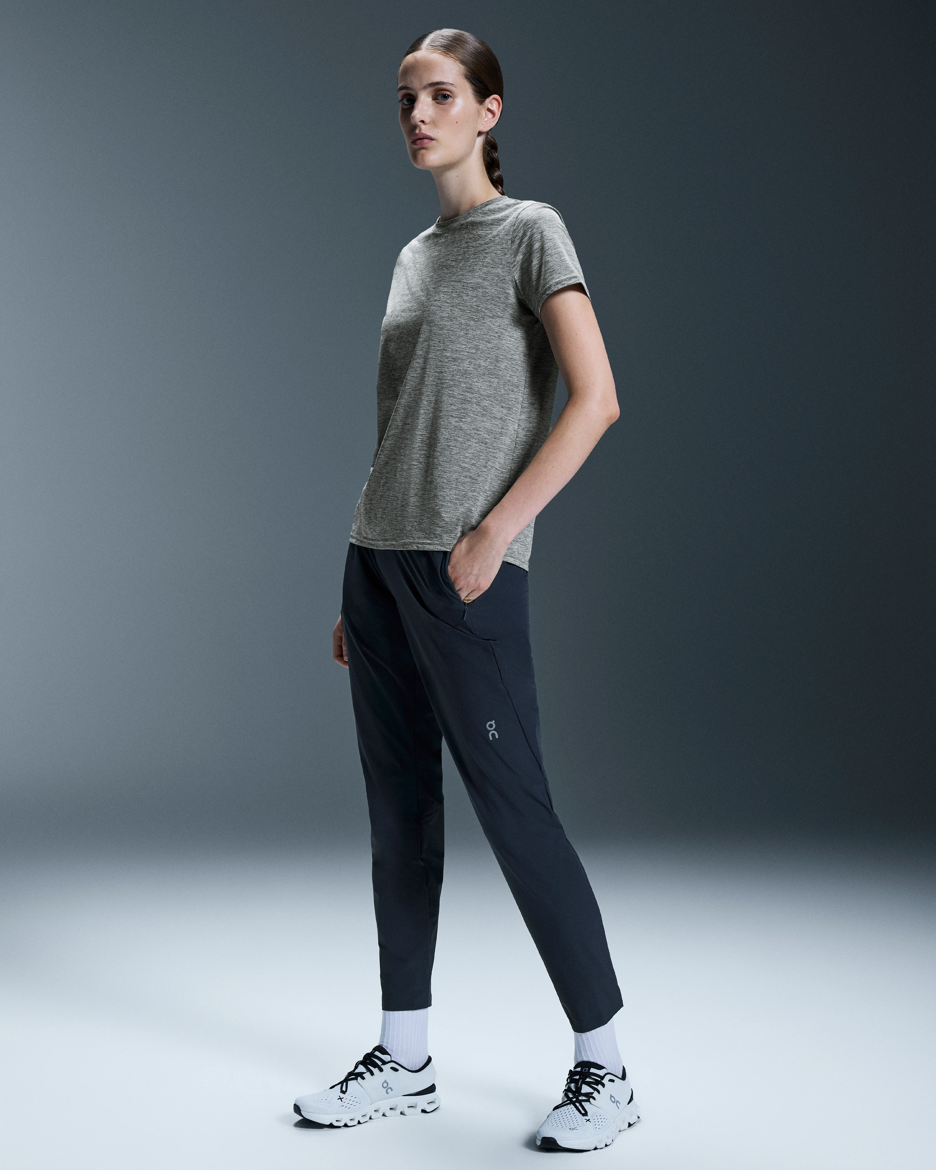 On Lightweight Pants Navy Femme Pantalons