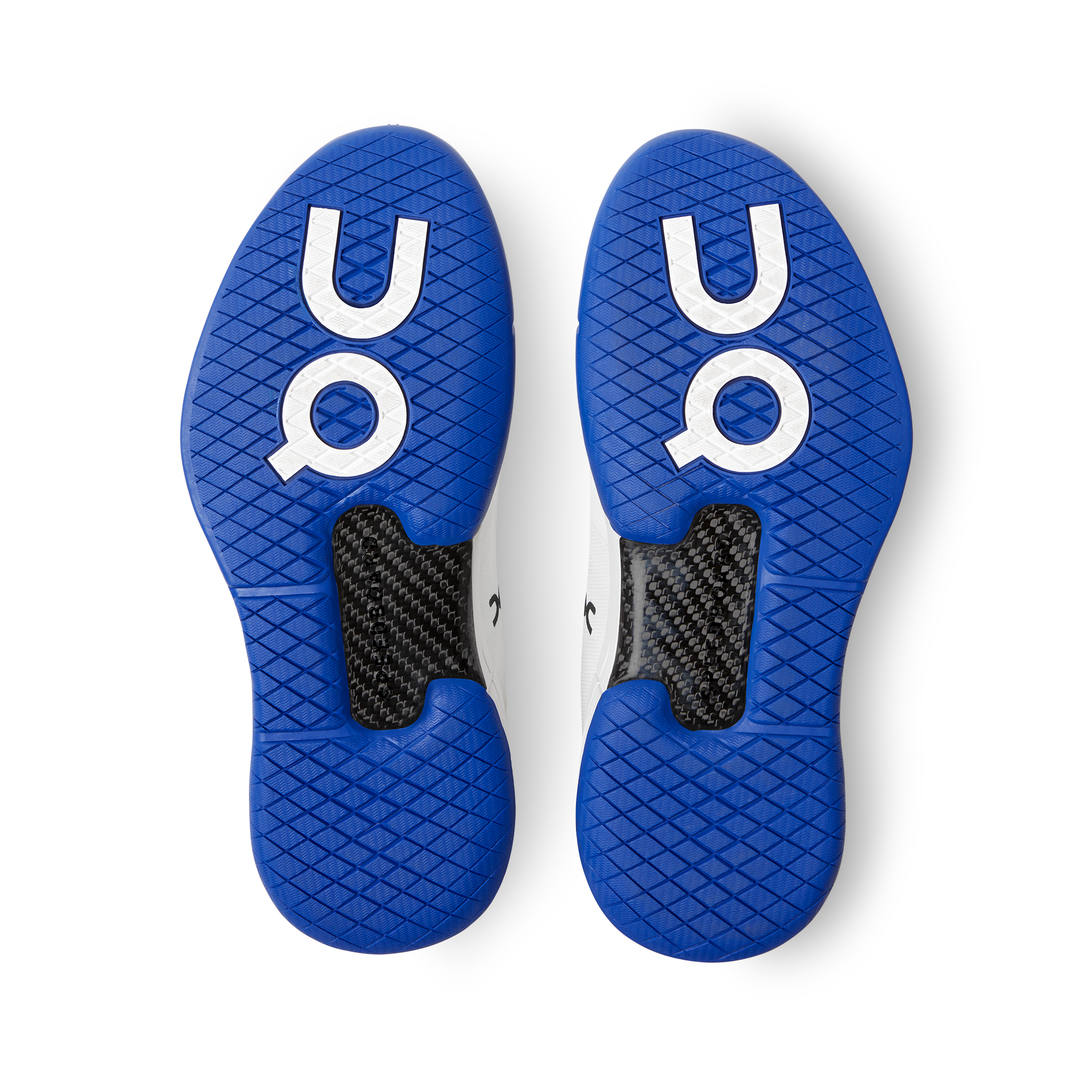 The indigo Roger Pro outsole, shot from above.