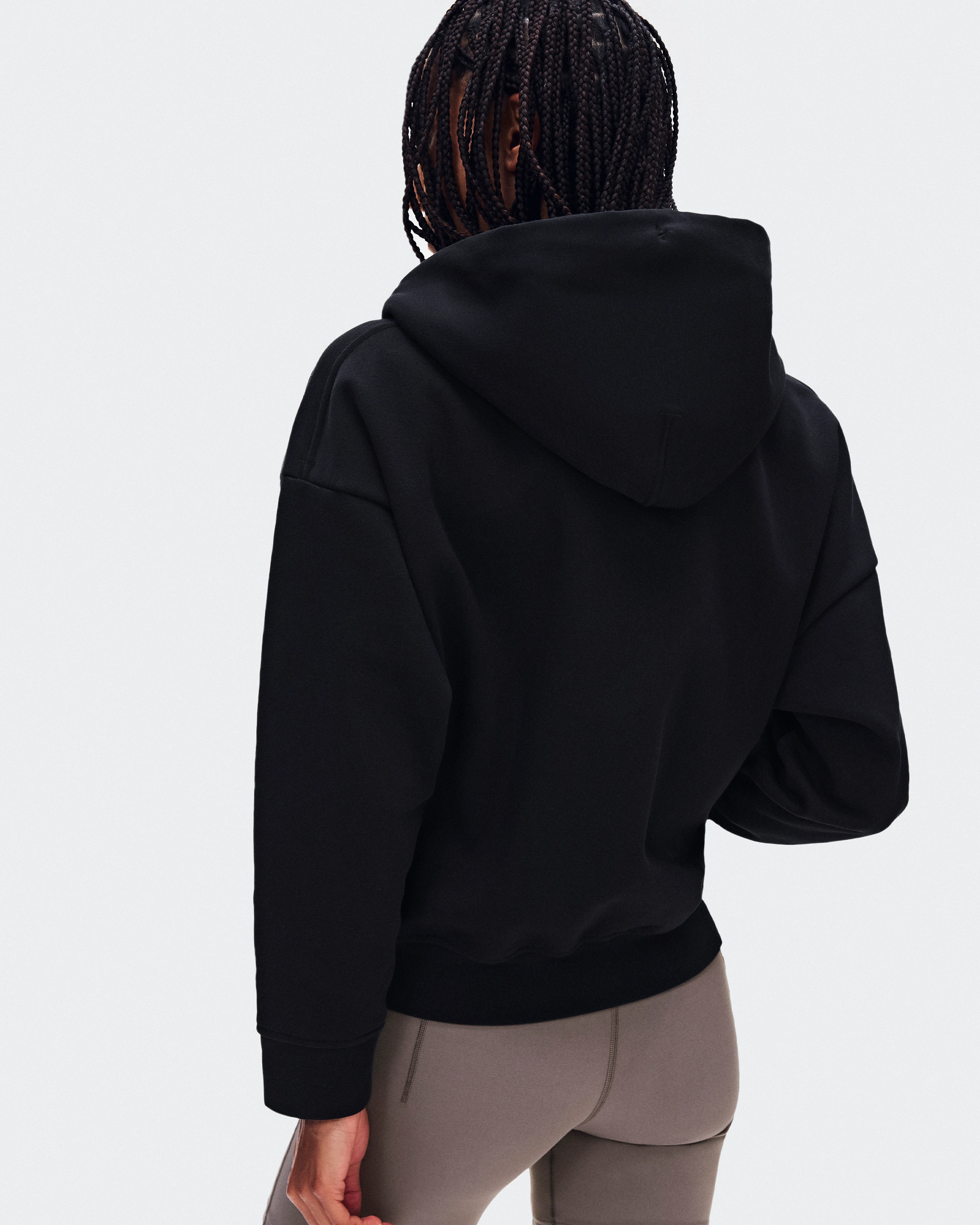 On Club Collective Full Zip Hoodie Black Femme Sweats à capuche et sweats