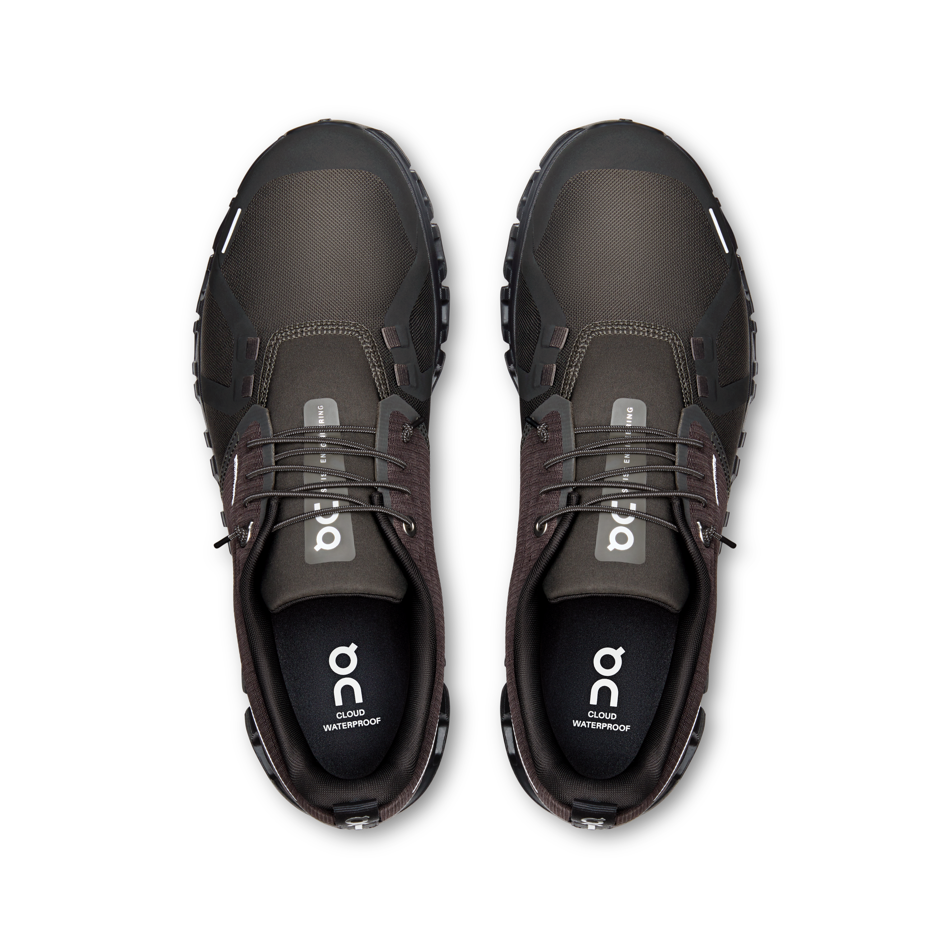 On Cloud 6 Waterproof Espresso & Black Homme – Quotidien, Zero-Gravity CloudTec®, imperméable Chaussures