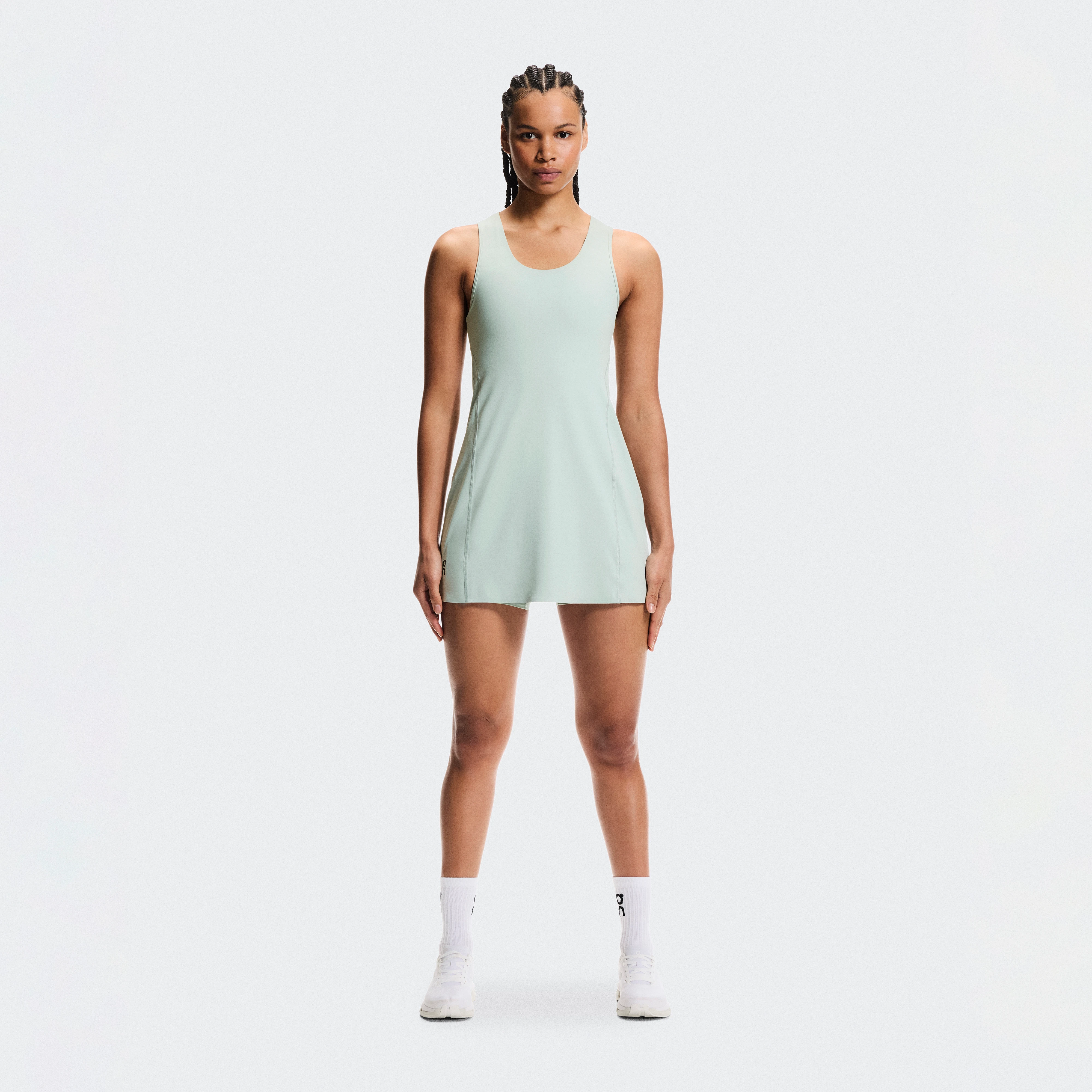 On Studio Dress Mineral Femme – Sports de faible intensité, yoga, récupération Robes