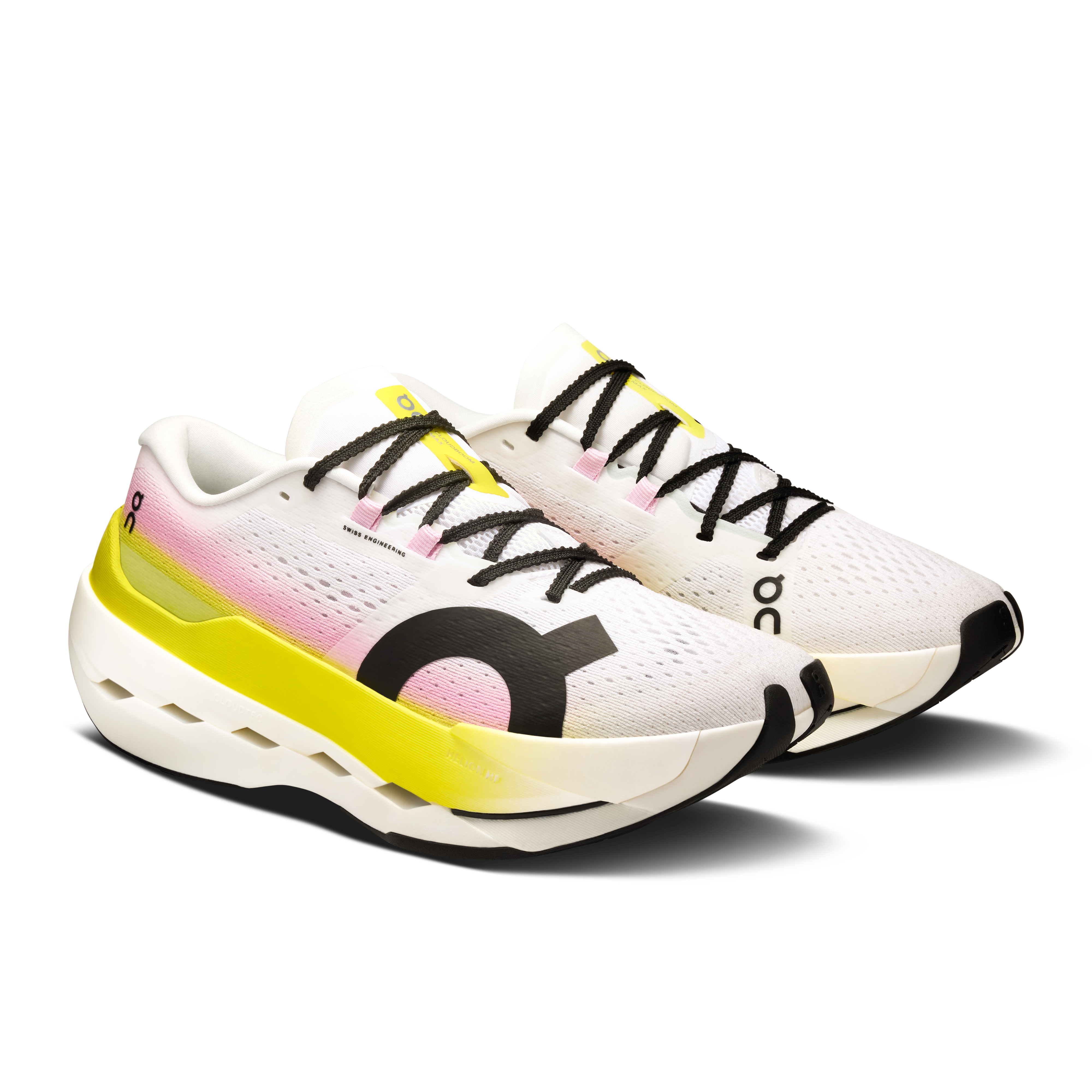 On Cloudboom Max Lime & Raspberry Femme Running sur route Chaussures