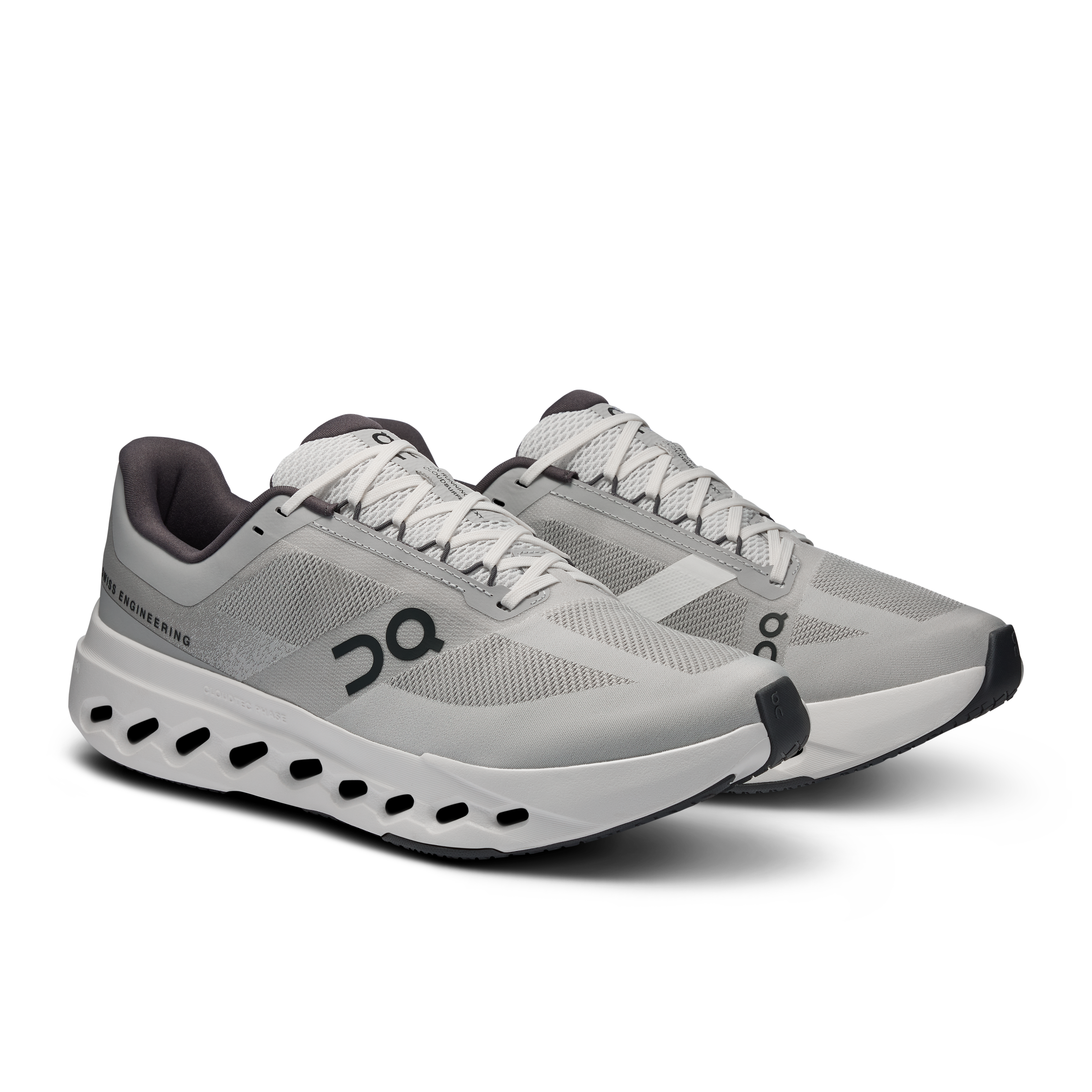 On Cloudsurfer Next Wide Glacier & White Homme Running sur route Chaussures