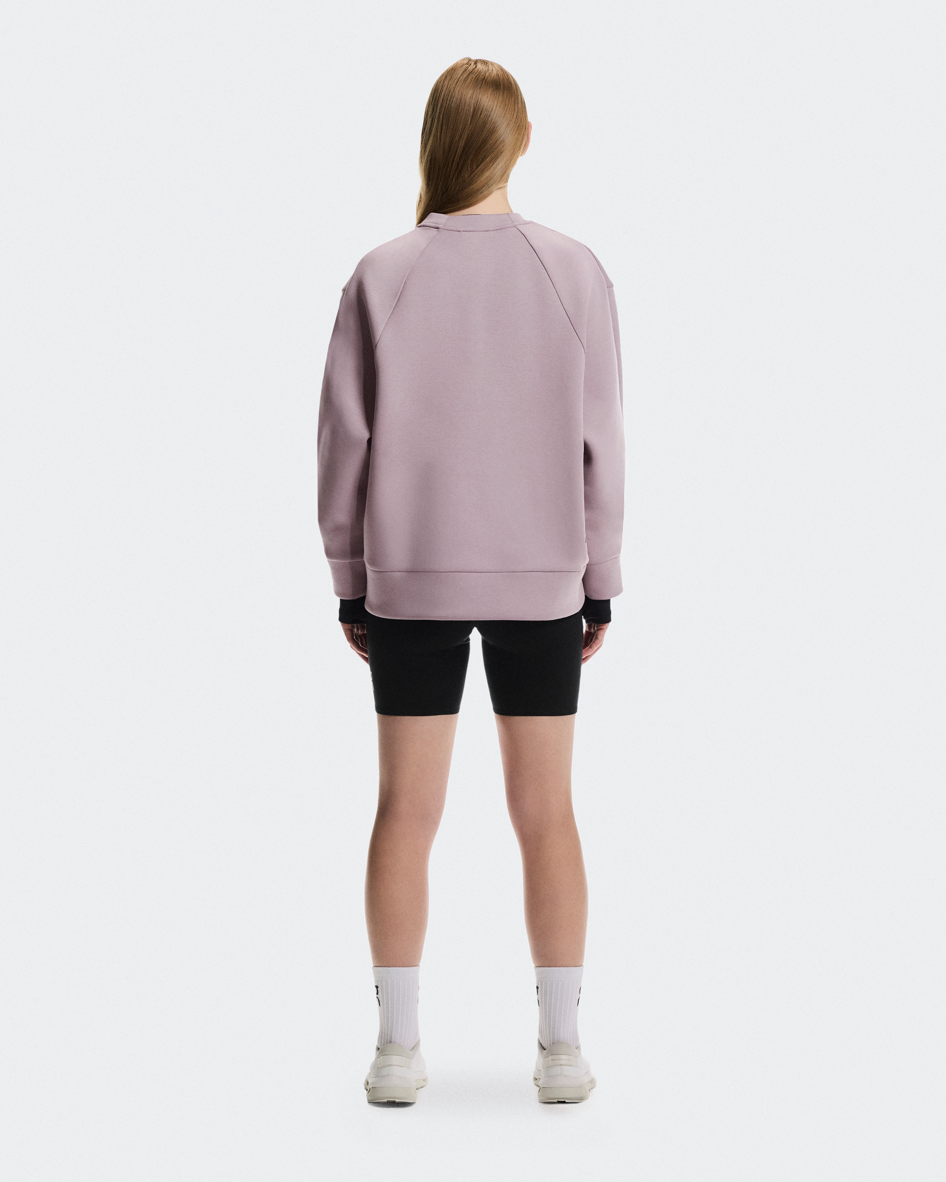 On Focus Tech Crew Heron Femme Sweats à capuche et sweats