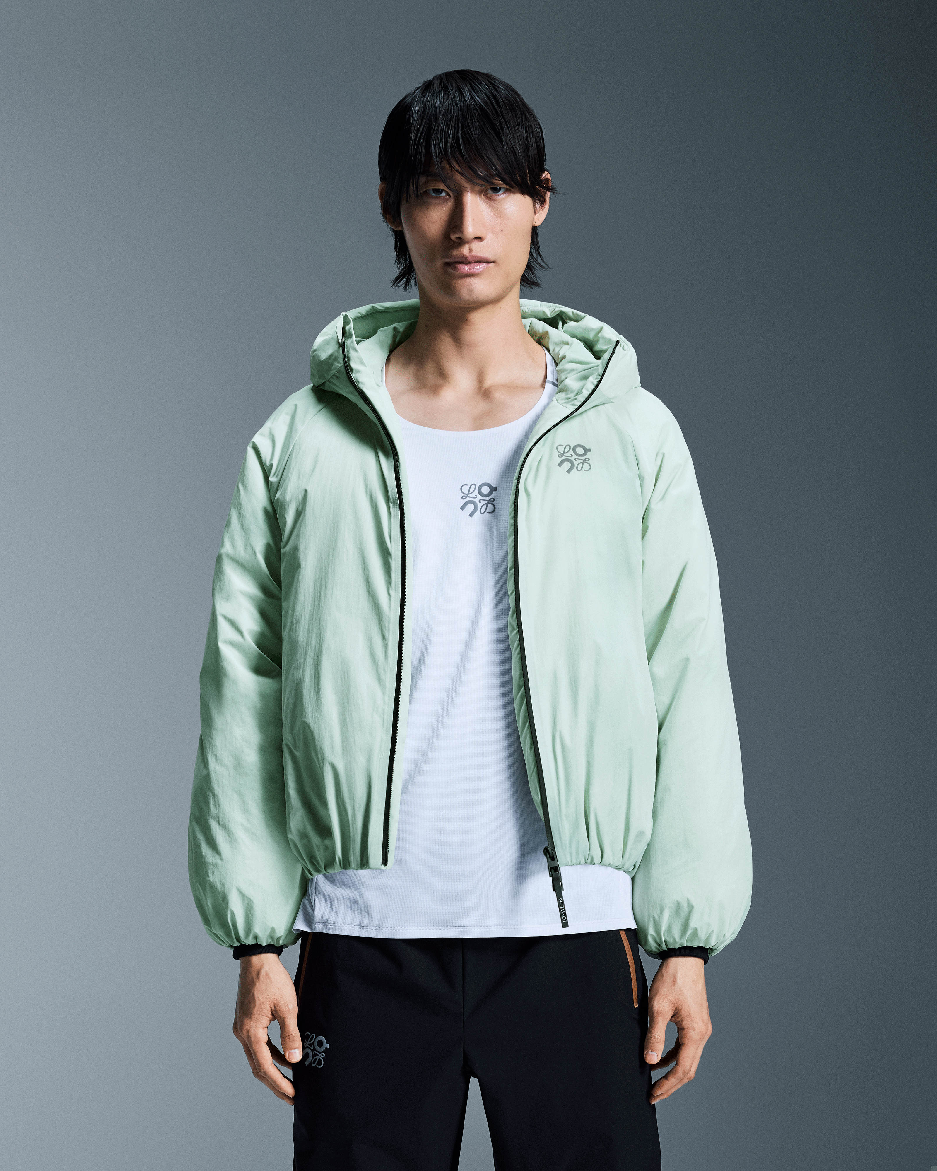 On Puffer Jacket LOEWE White & Multicolor Homme Vestes